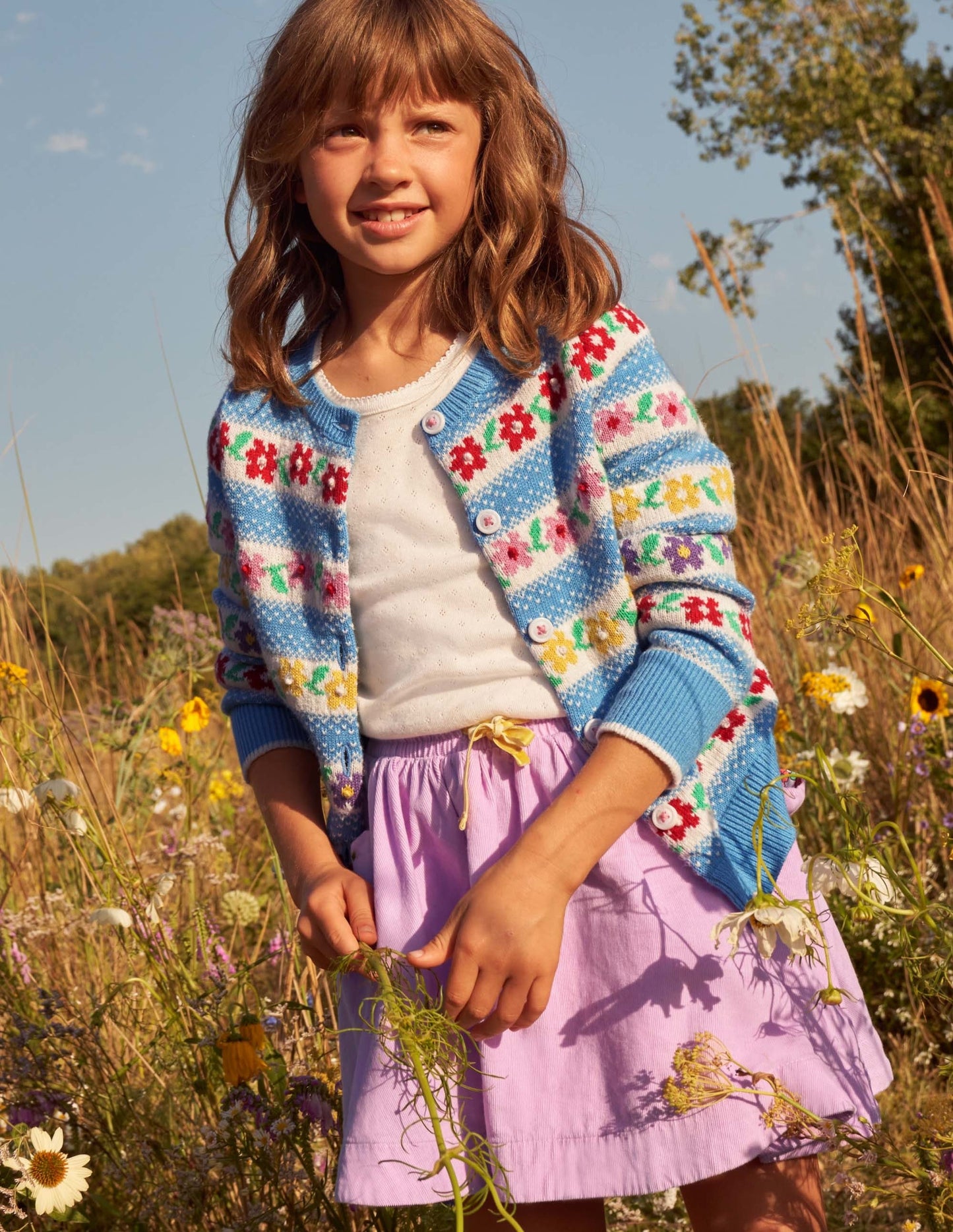 Woven Twirly Skirt-Orchid Petal Purple
