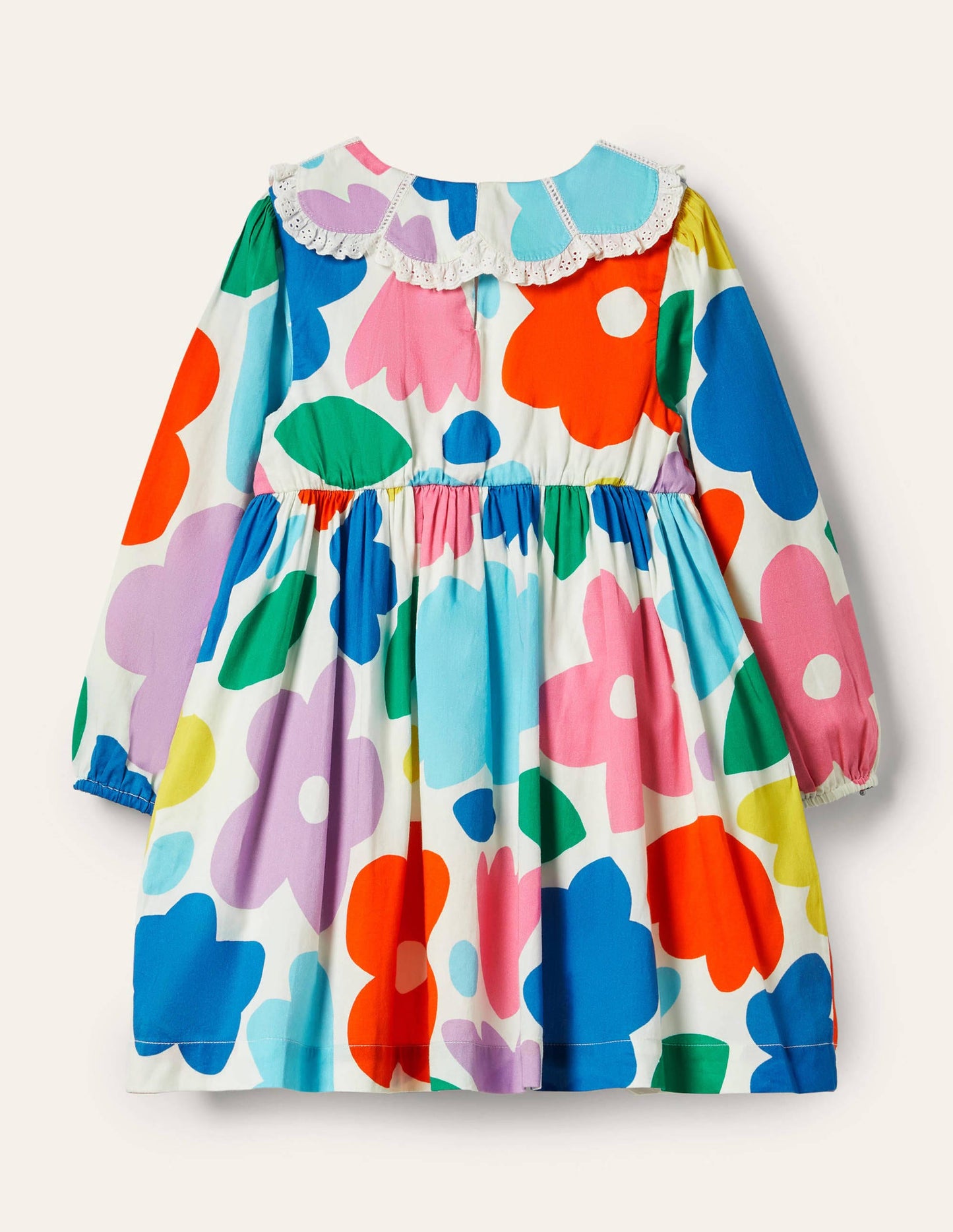 Collared Woven Dress-Multi Painted Floral