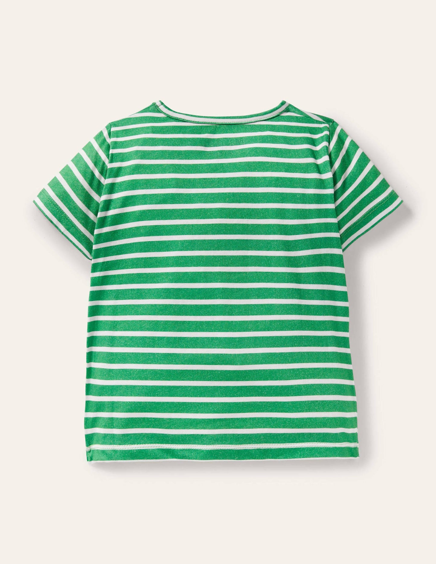 Lift-the-flap T-shirt-Tropical Green/ Ivory Giraffe