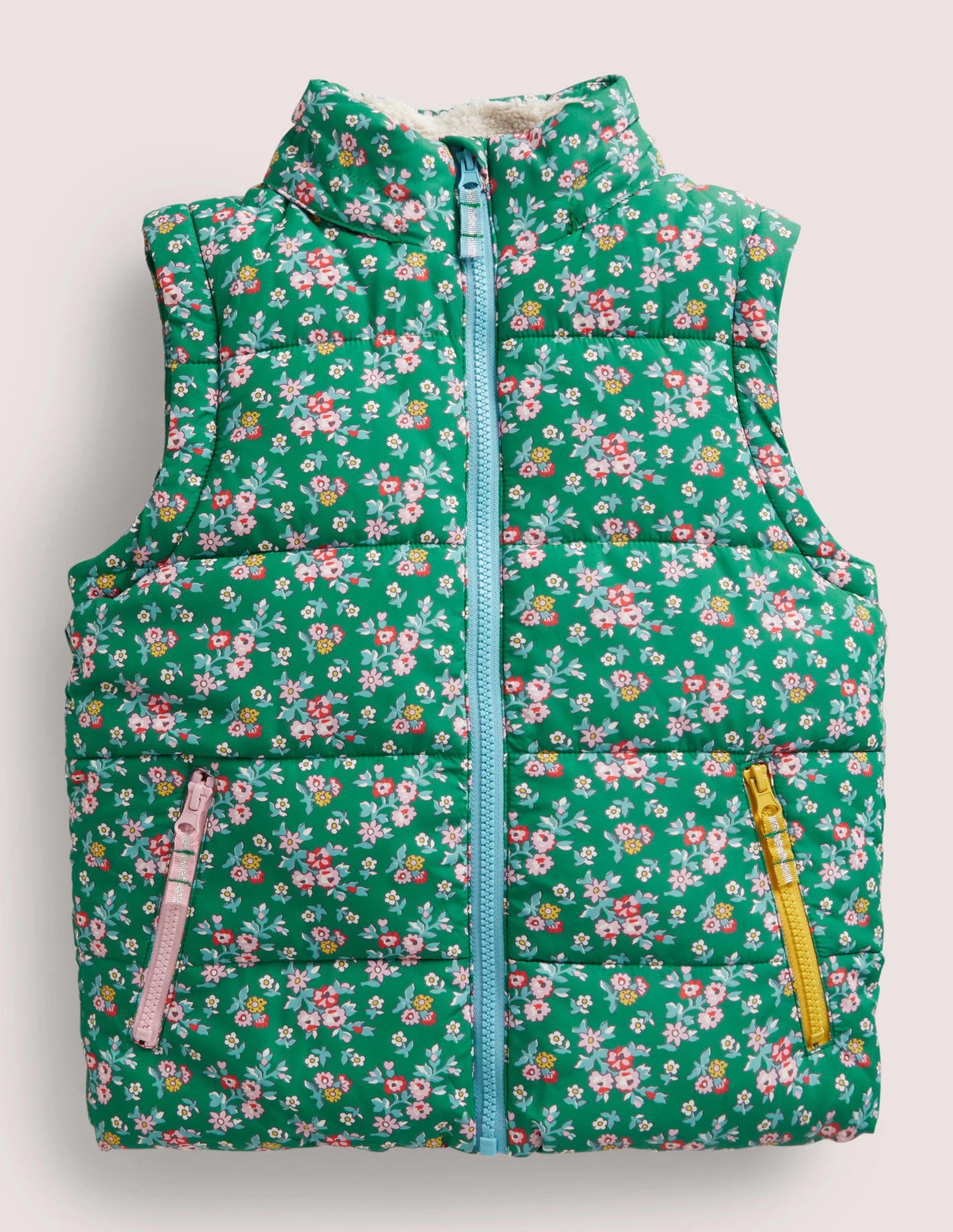 Cosy 2 in 1 Padded Jacket-Shady Glade Green Floral