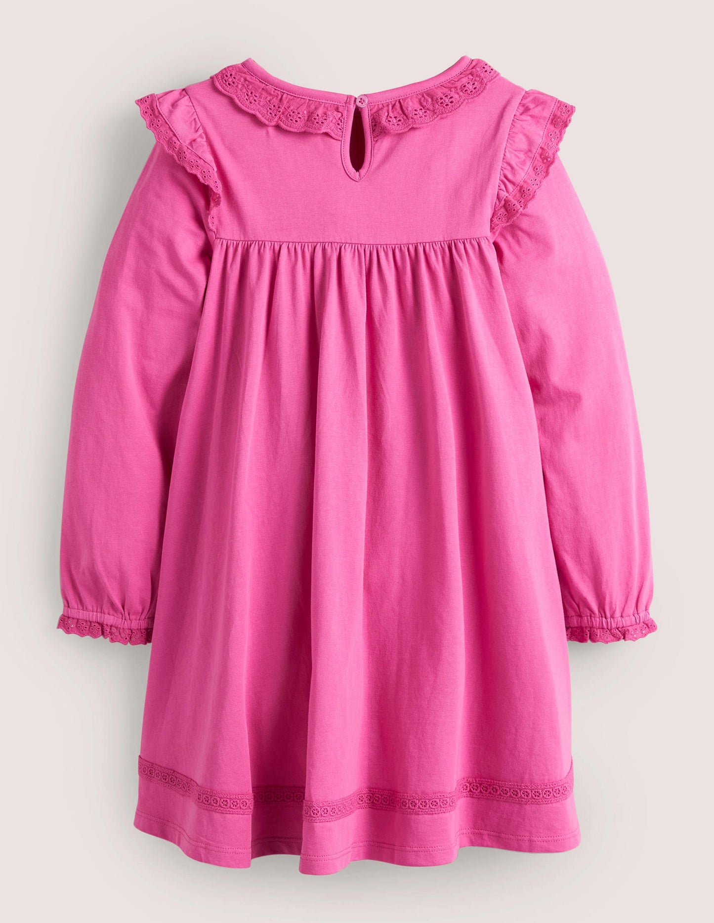 Broderie Frill Dress-Tickled Pink