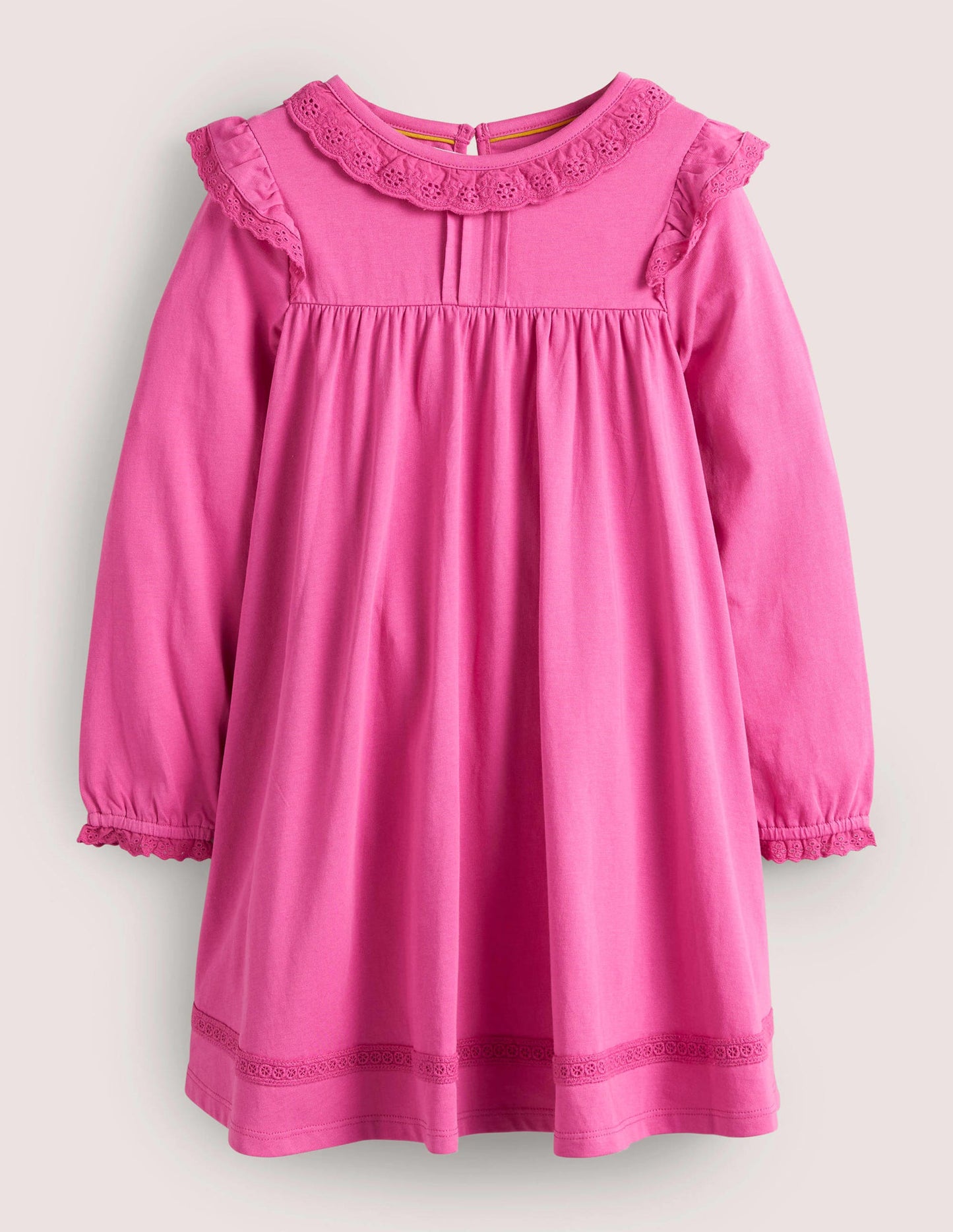 Broderie Frill Dress-Tickled Pink