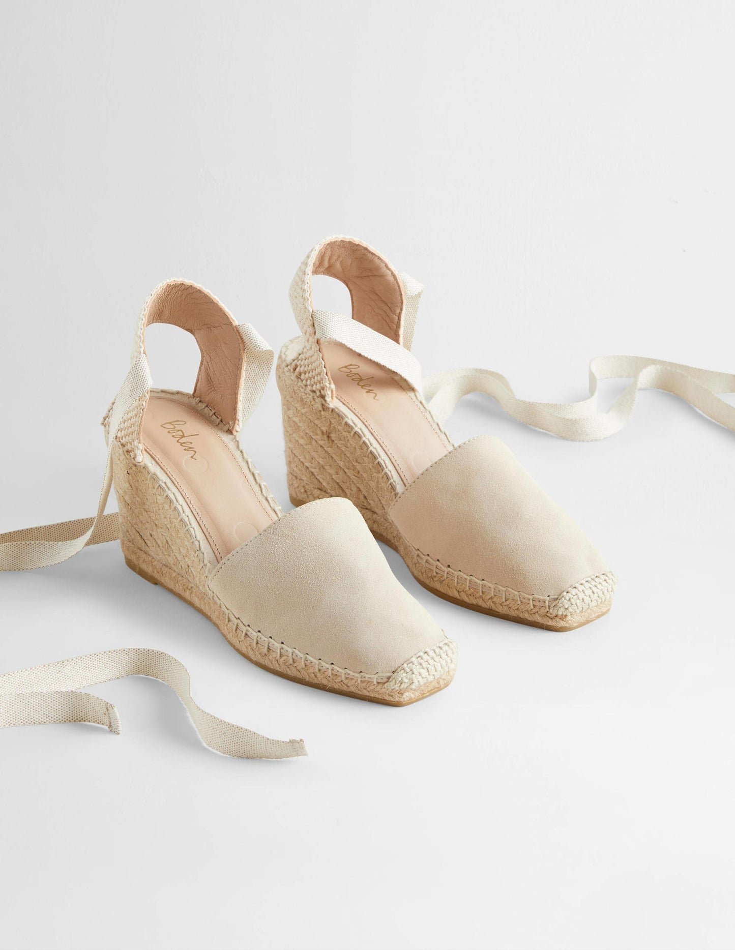 Esme Espadrille Wedges-Oatmeal