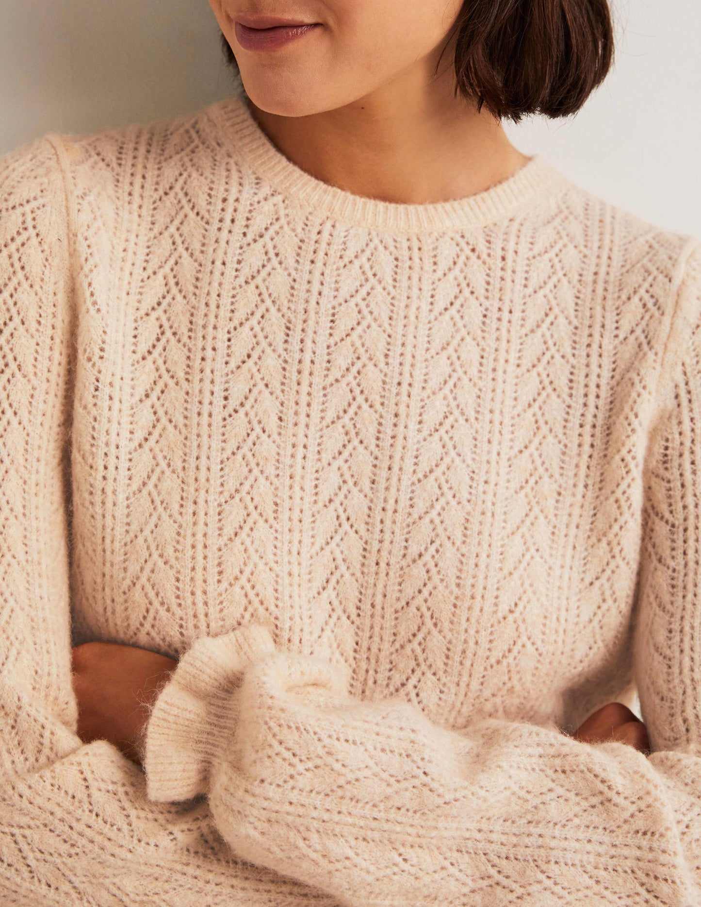 Fluffy Pointelle Jumper-Rope