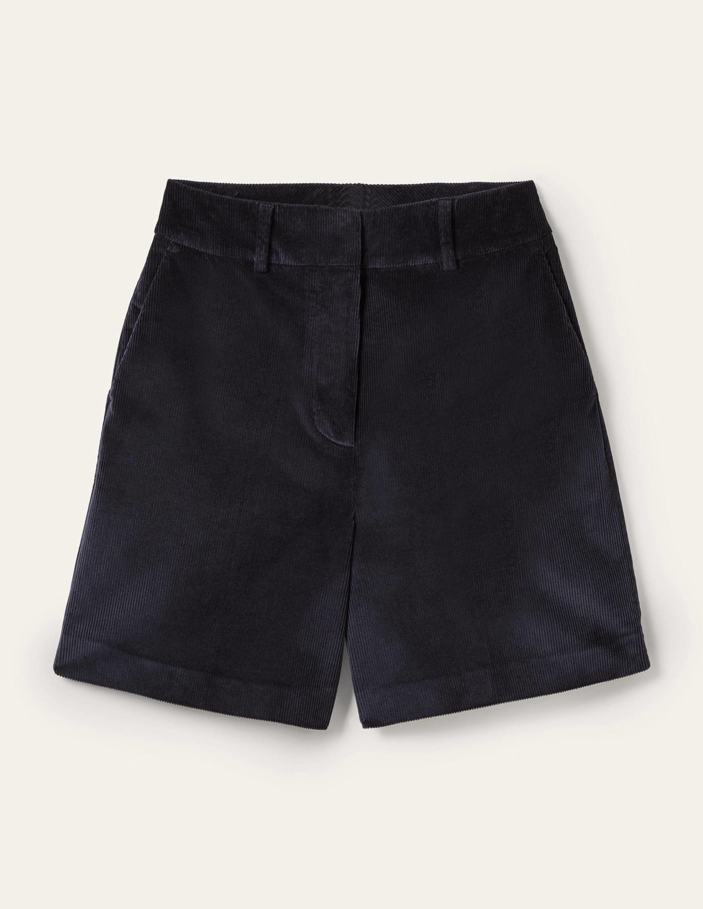 High Waist Shorts-Navy