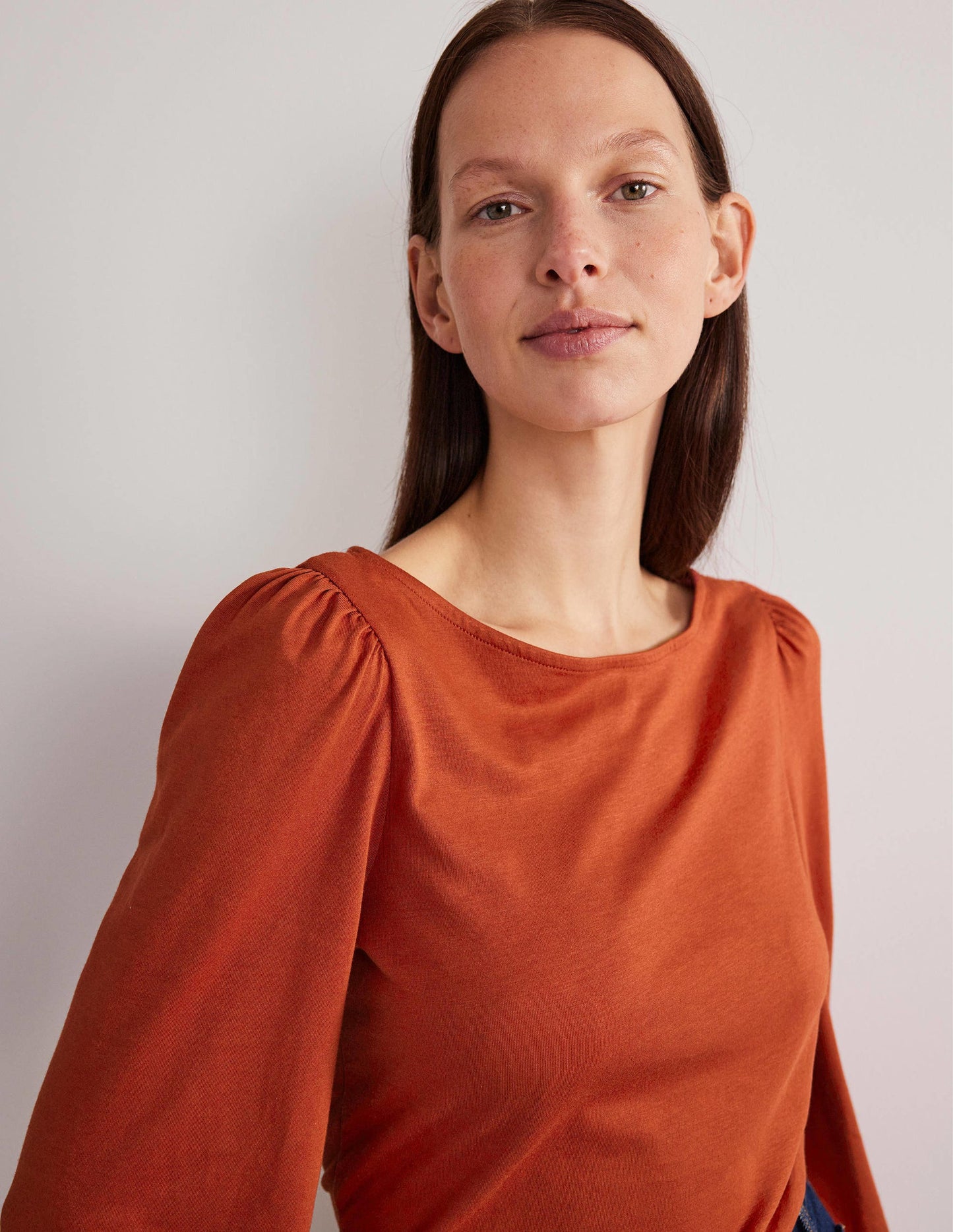 Supersoft Boat Neck Top-Chilli Oil Red
