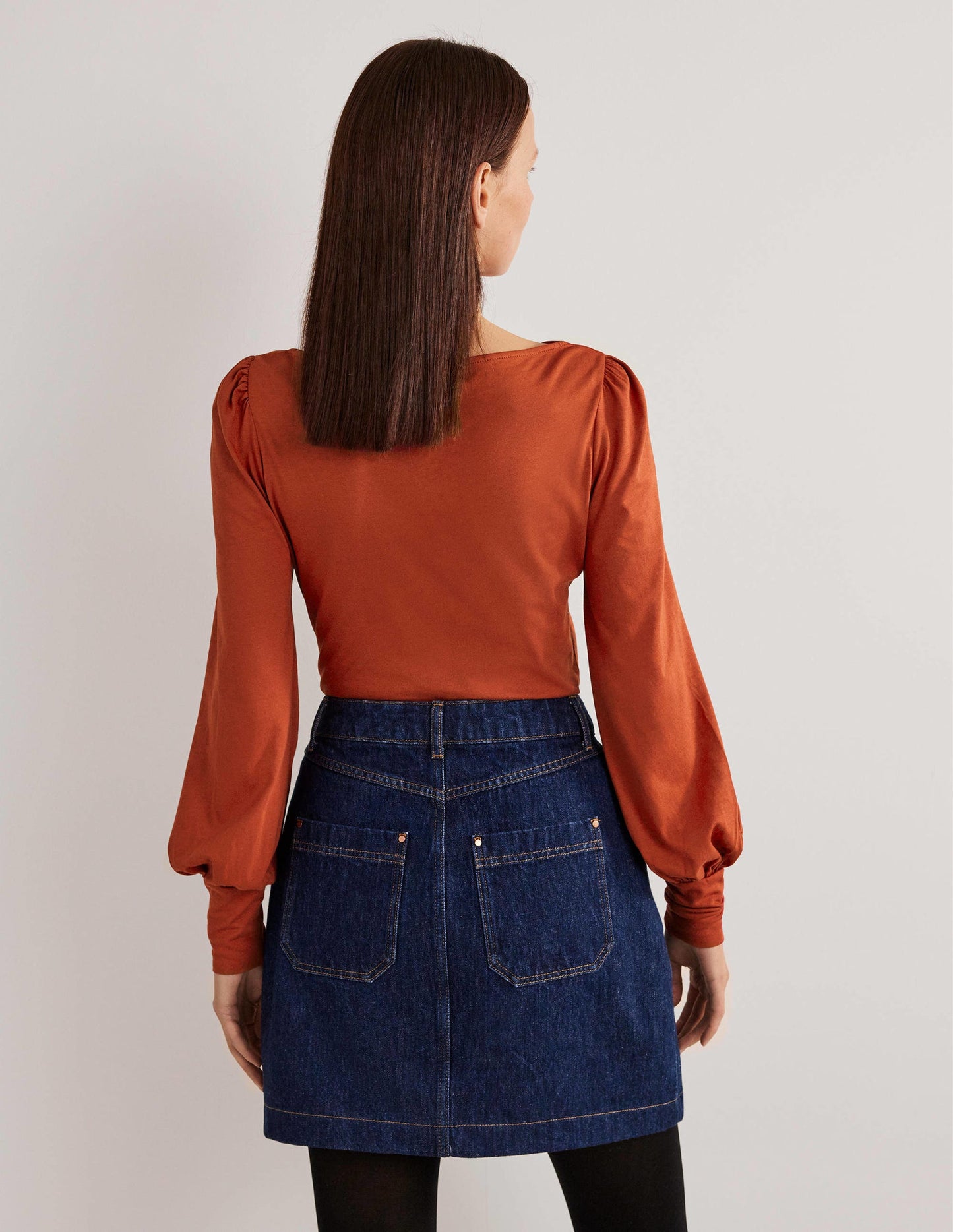 Supersoft Boat Neck Top-Chilli Oil Red