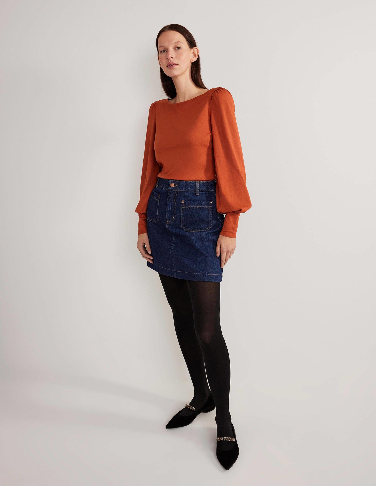 Supersoft Boat Neck Top-Chilli Oil Red