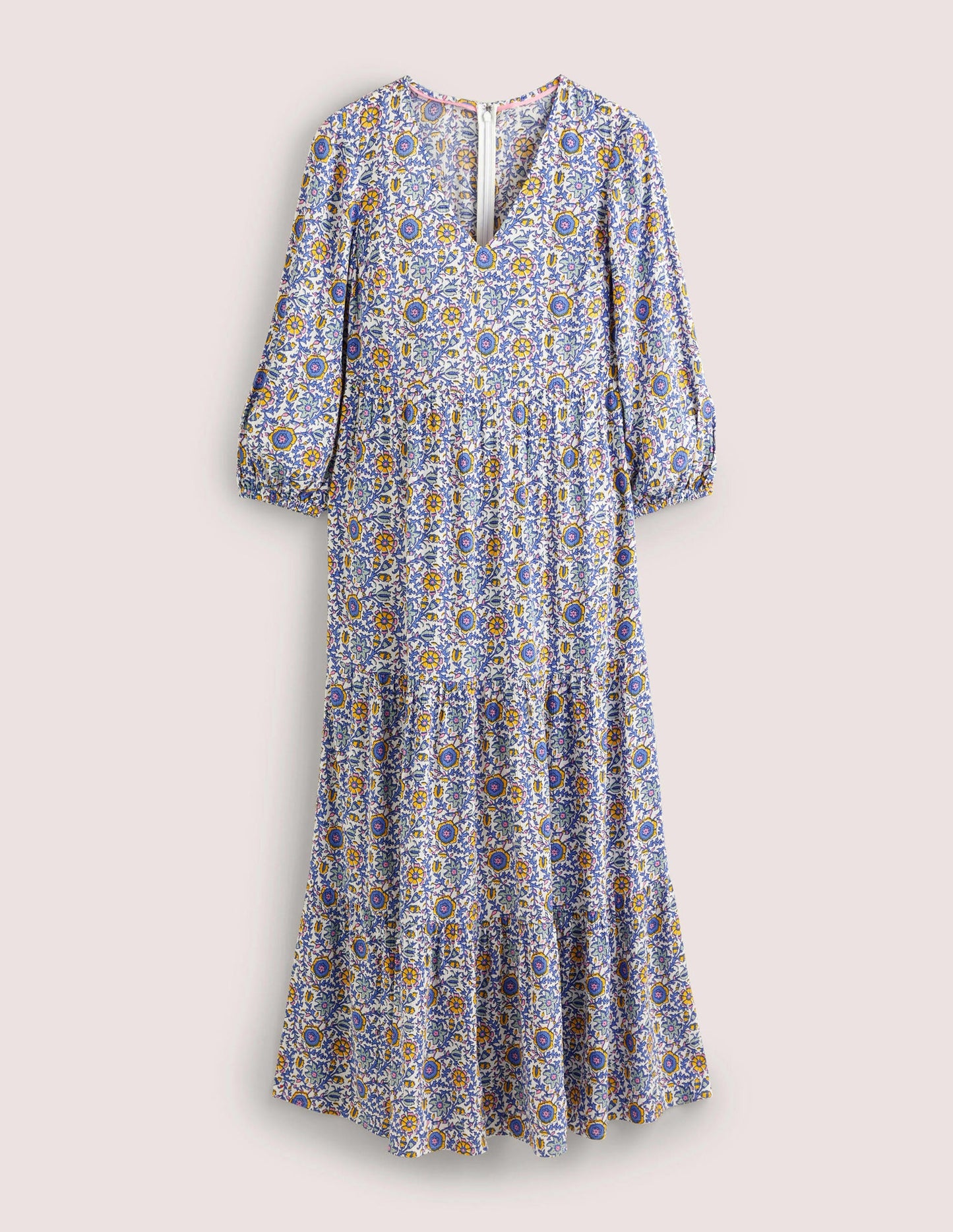 Blouson Sleeve Maxi Dress-Ivory, Enchanting Twig