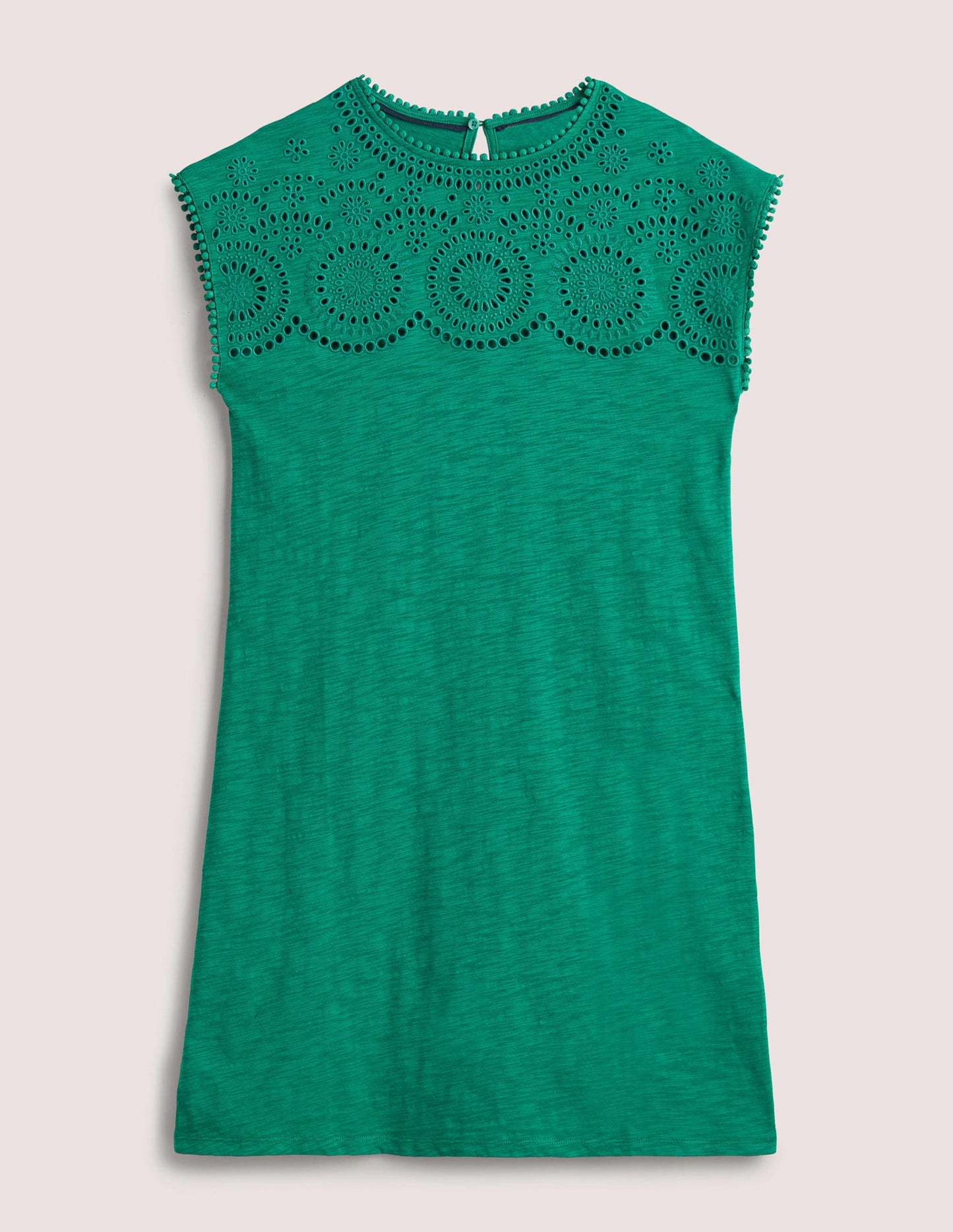 Cutwork Jersey T-shirt Dress-Shady Glade