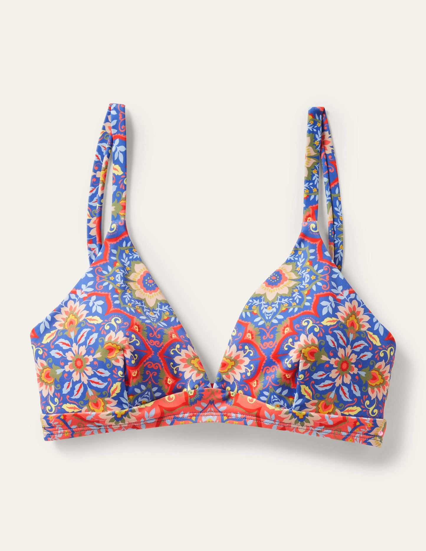Arezzo V-neck Bikini Top-French Navy, Bloomsbury