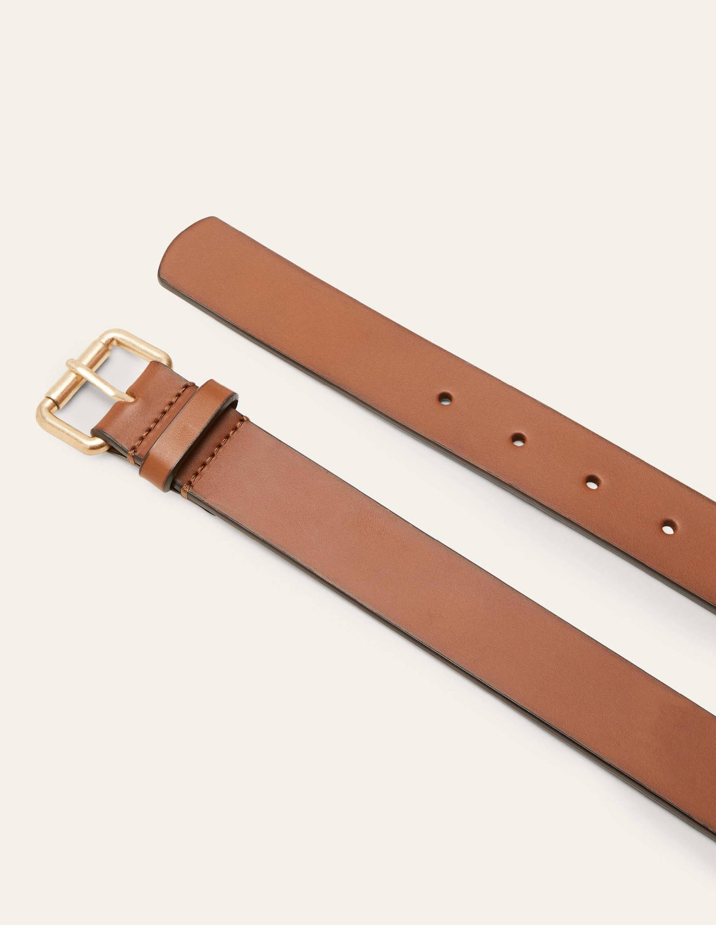 Classic Buckle Belt-Tan