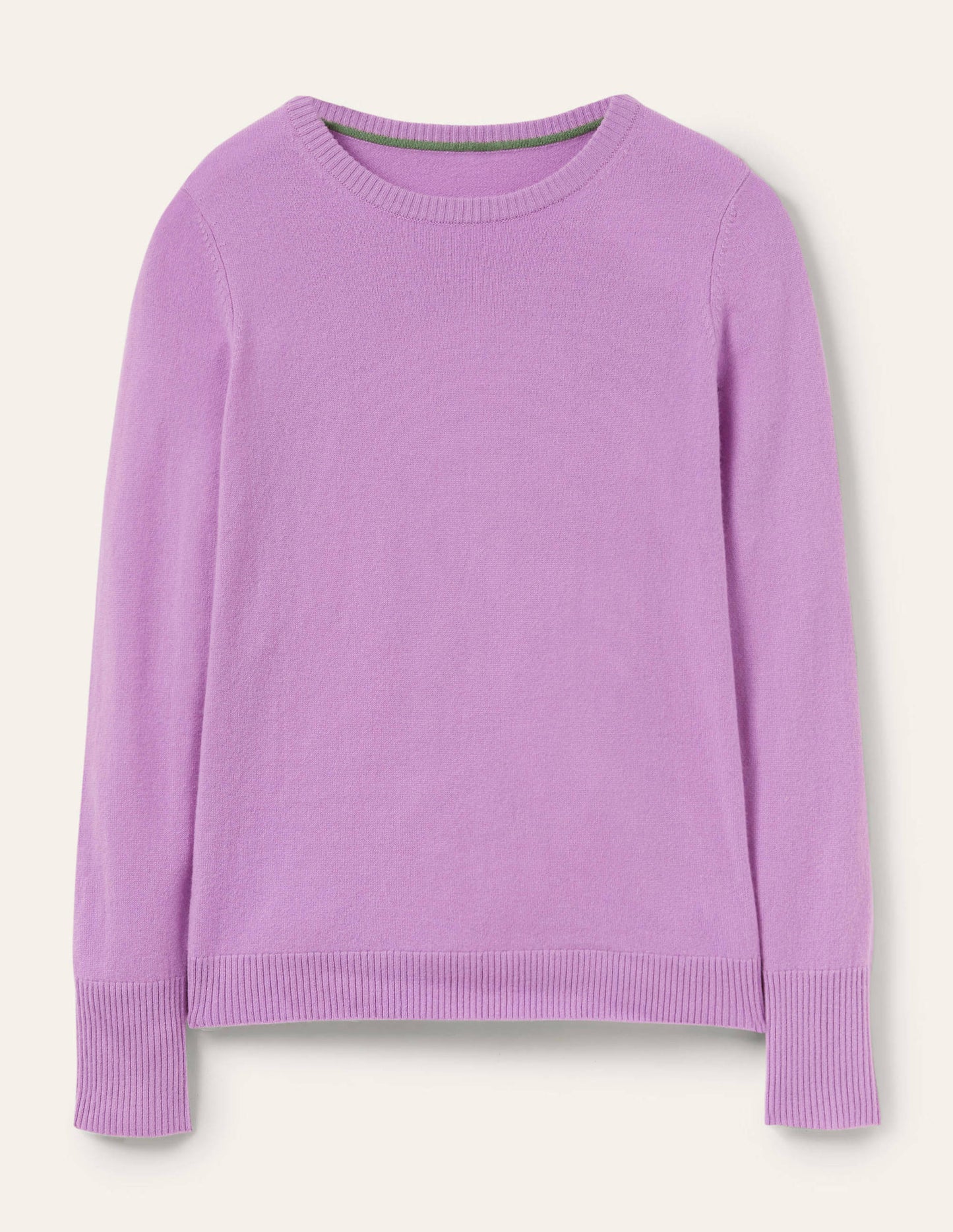 Cashmere Crew Neck Jumper-African Violet