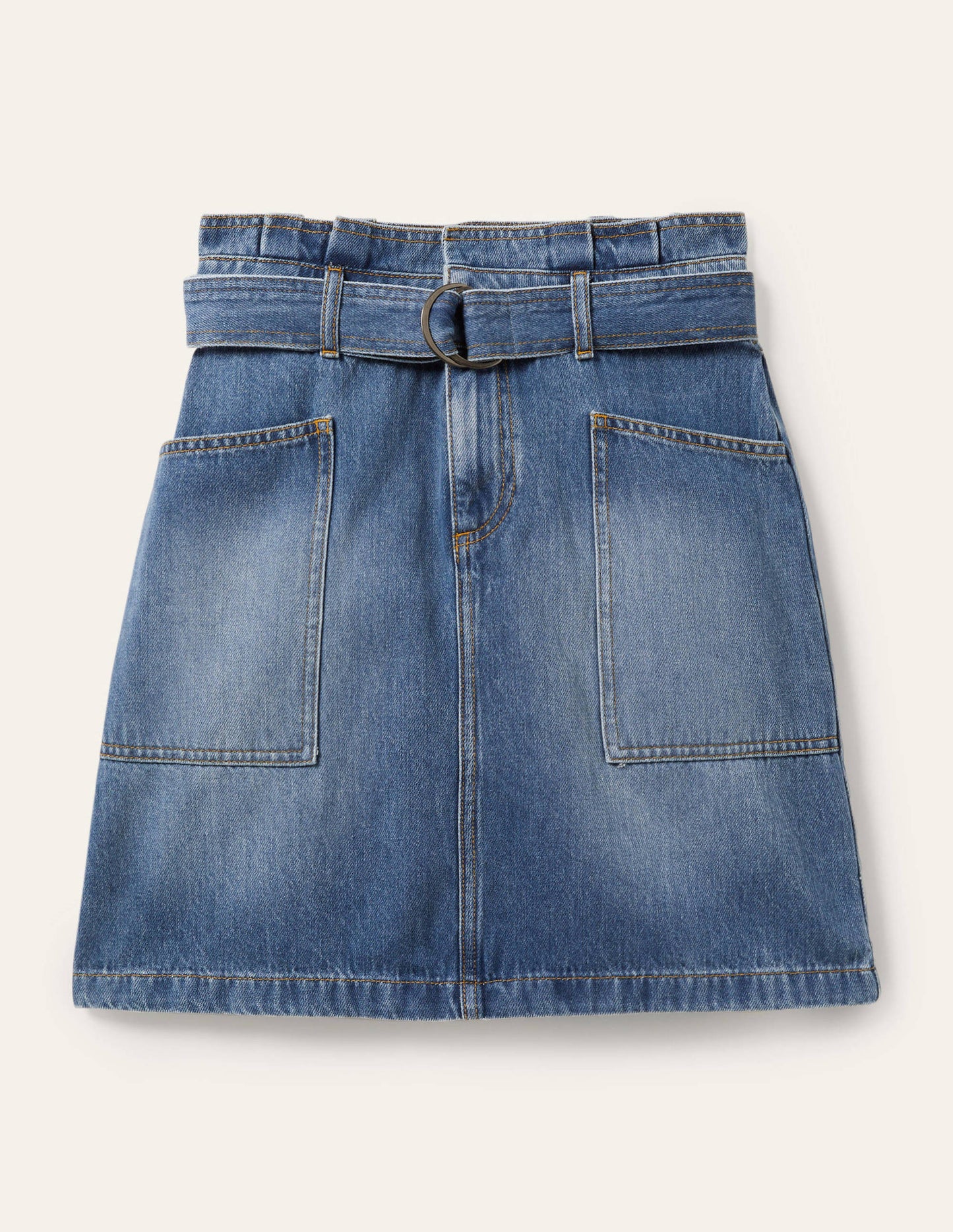 Paperbag Tie Skirt-Mid Vintage
