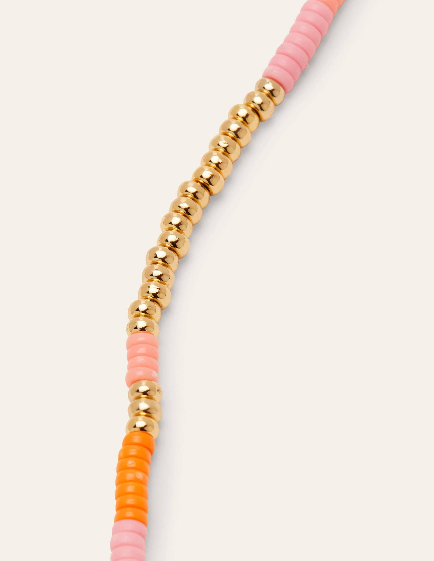 Beaded Necklace-Pink Multi