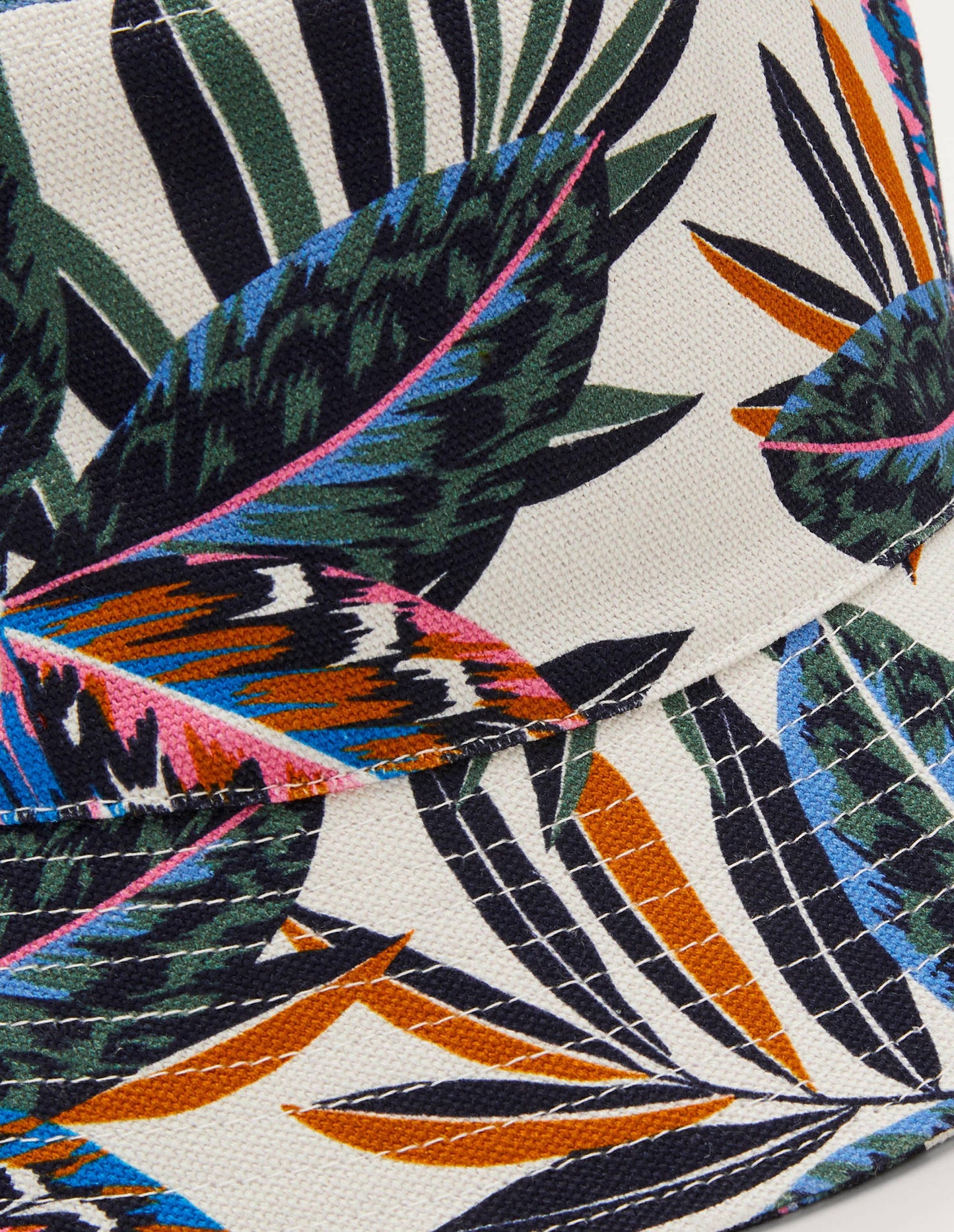 Canvas Bucket Hat-Multi, Exotic Leaves