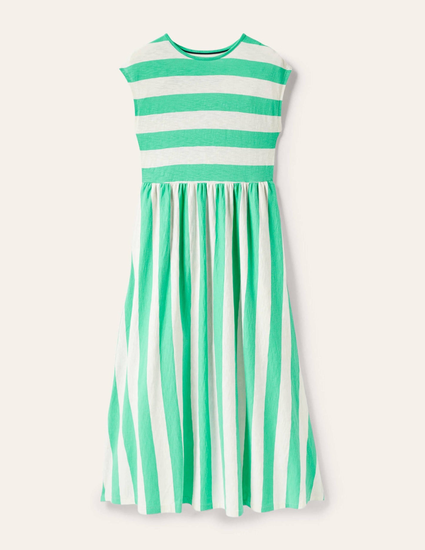 Easy T-Shirt Midi Dress-Gumdrop Stripe