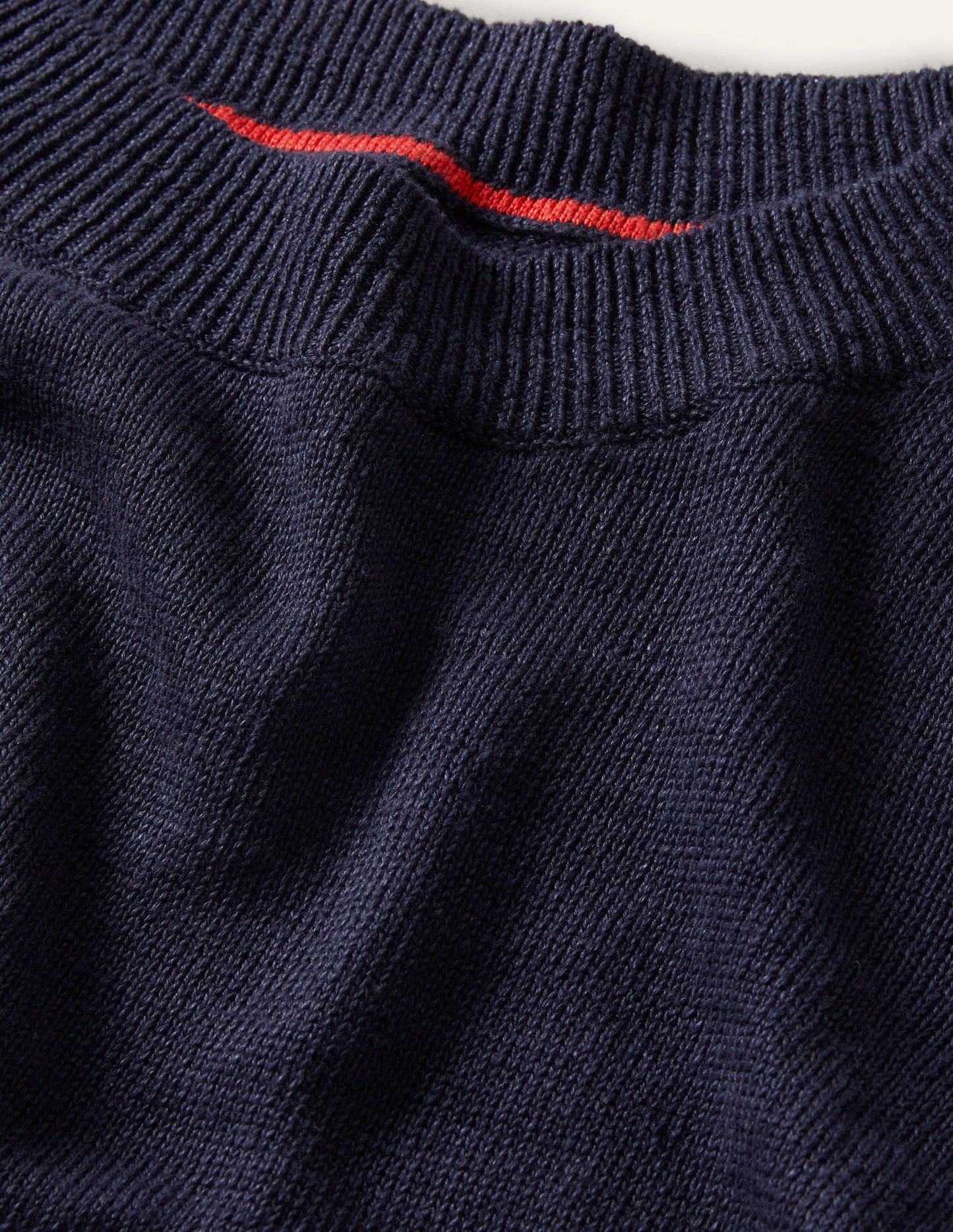 Relaxed Linen Jumper-Navy
