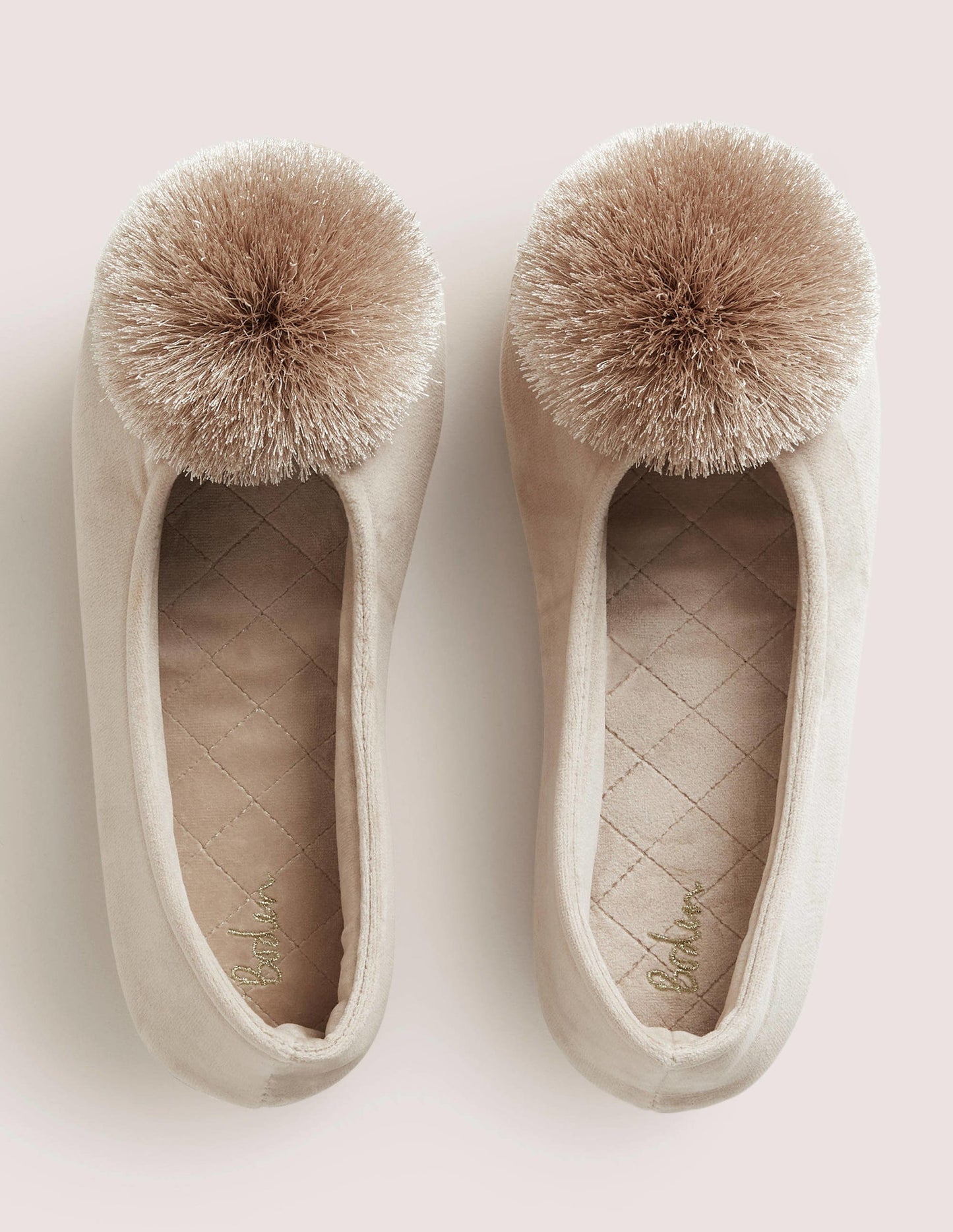 Pompom Slipper-Simply Taupe