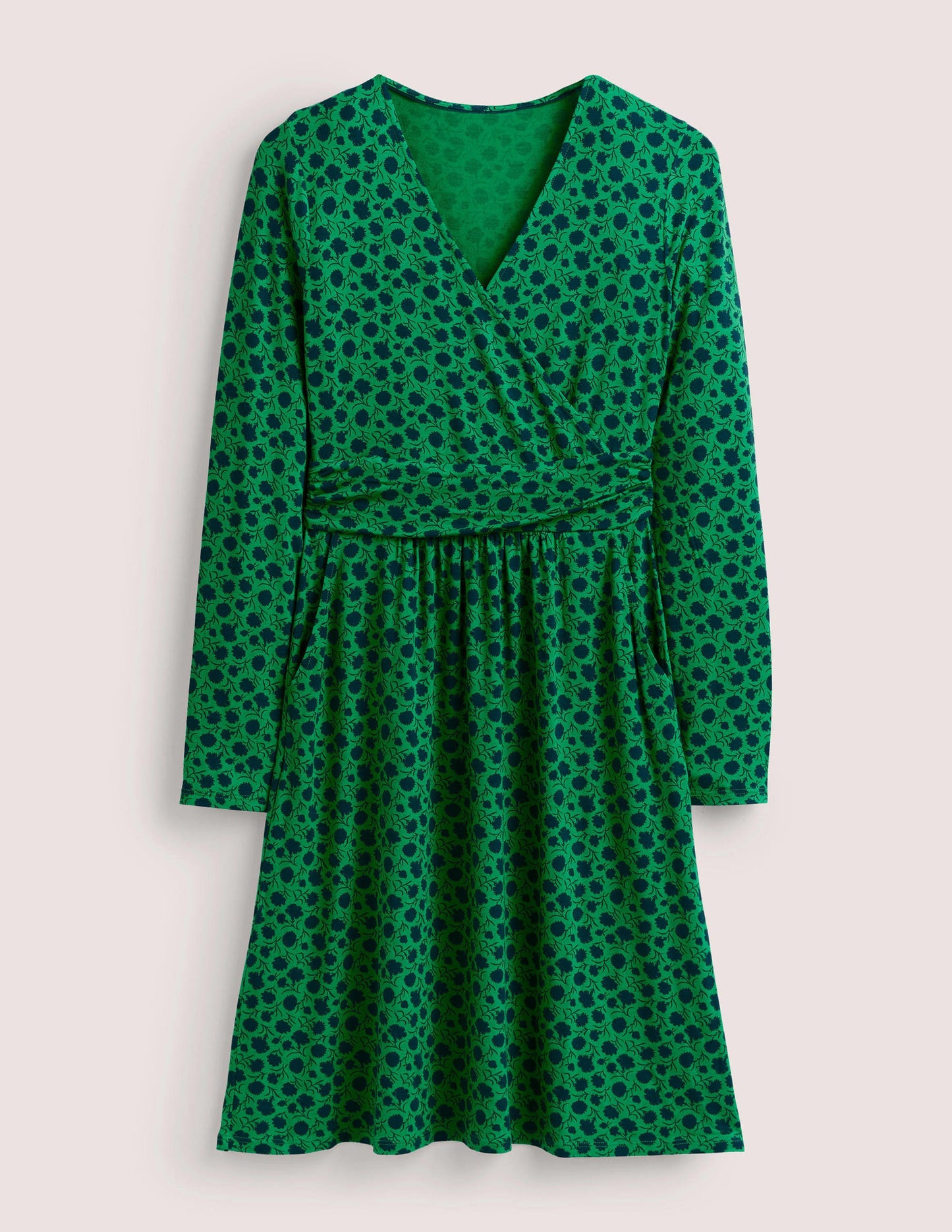 Layla Jersey Dress-Sapling, Leafy Bud