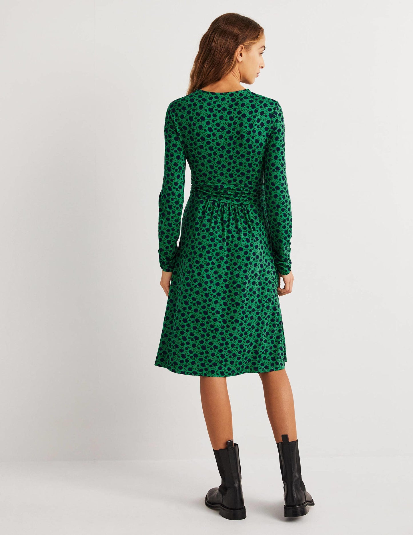 Layla Jersey Dress-Sapling, Leafy Bud