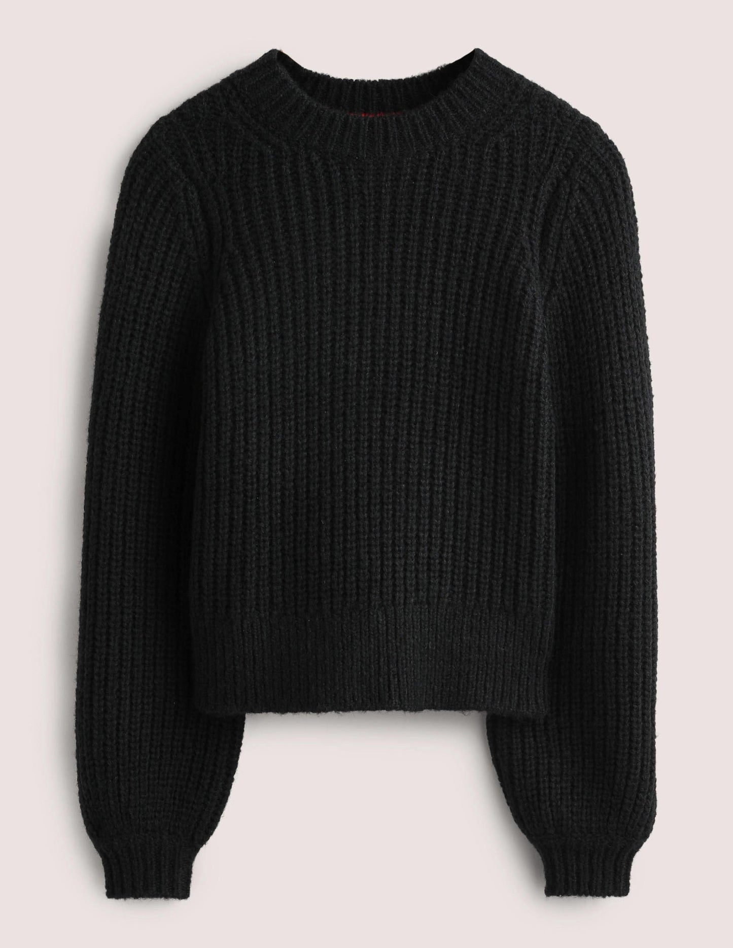 Chunky Ribbed Jumper-Black