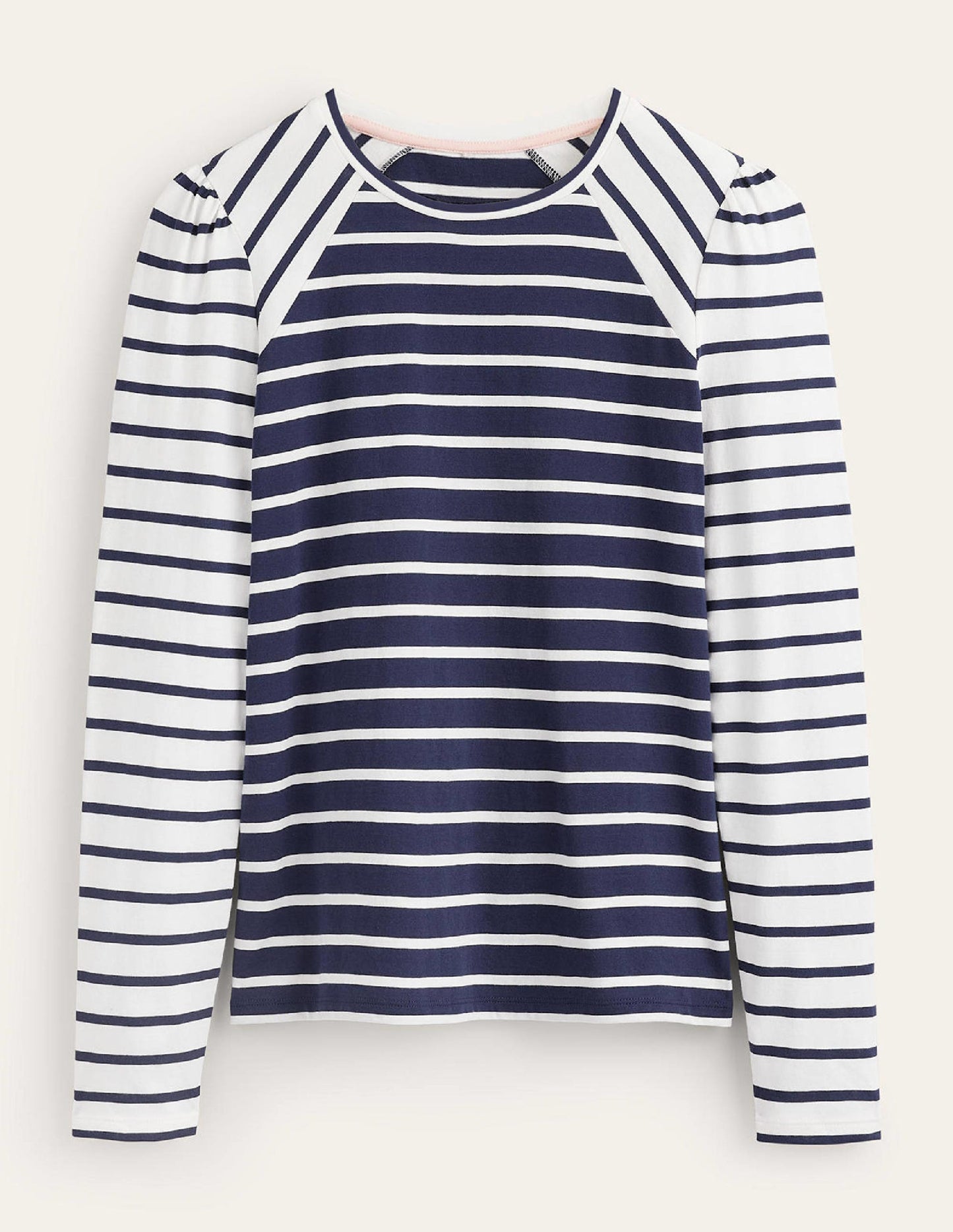 Arabella Stripe T-Shirt-French Navy, Ivory Hotch