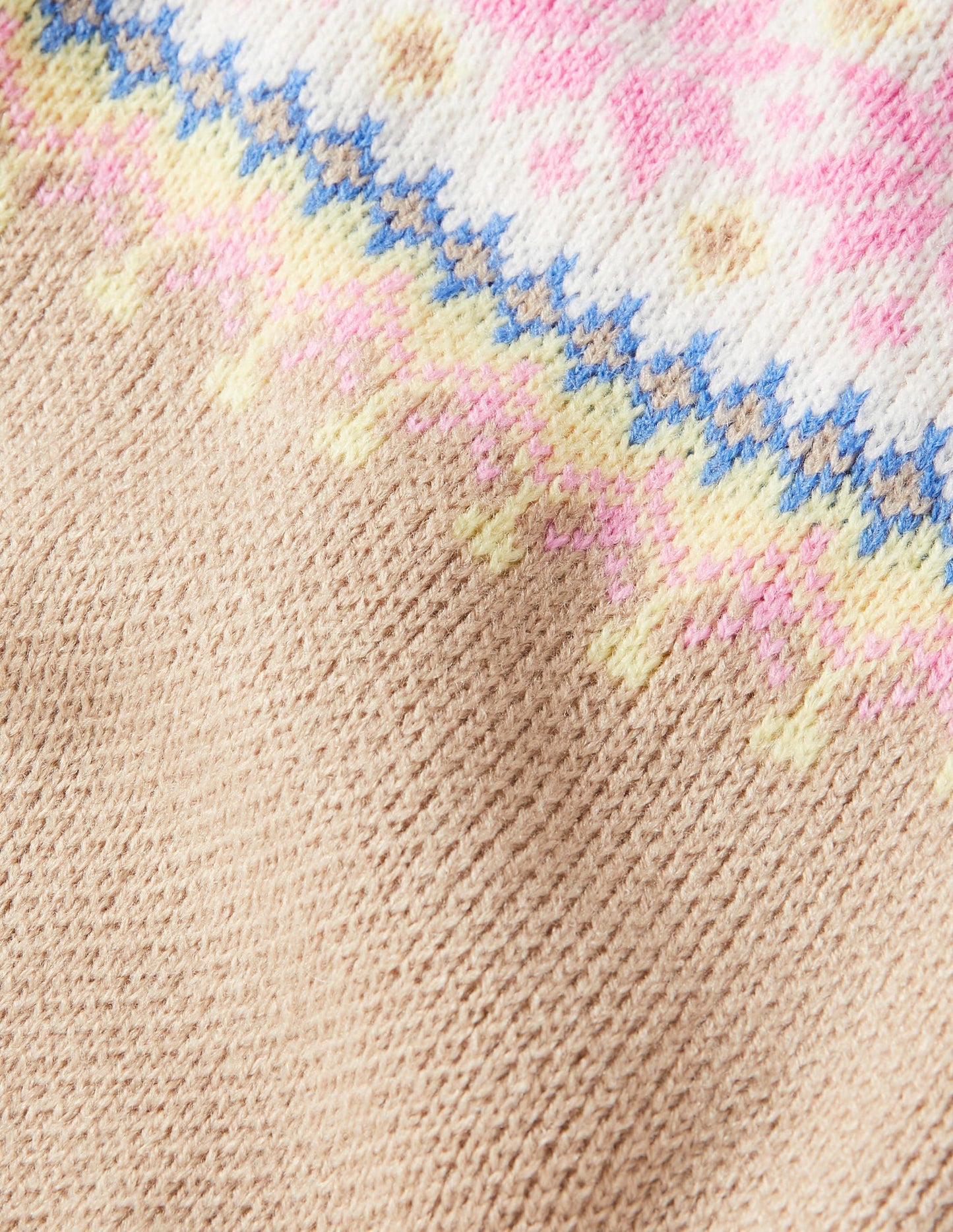 Dog Fair Isle Jumper-Mink Melange