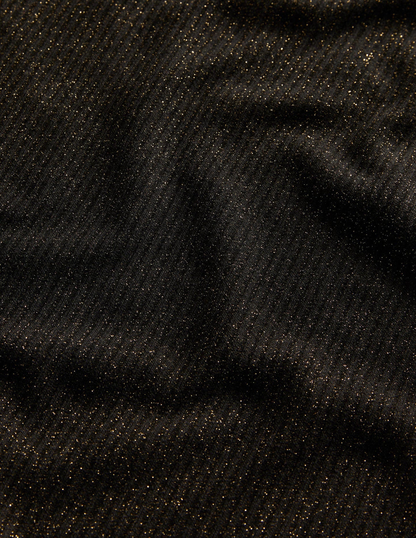 Sparkle Shrunken T-Shirt-Black/Gold Sparkle