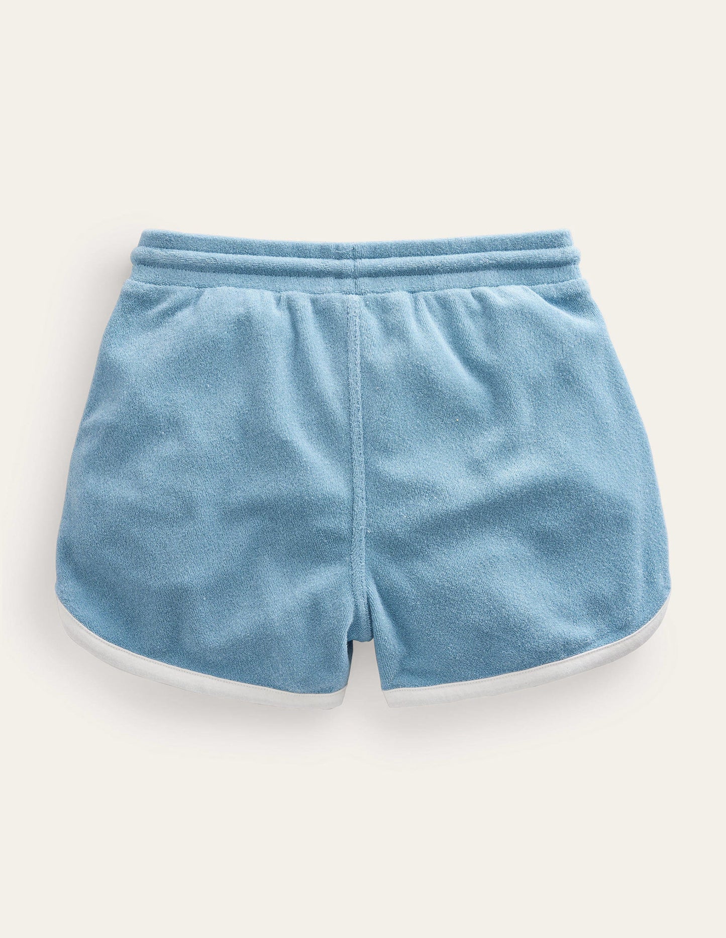 Retro Jersey Shorts-Pebble Blue