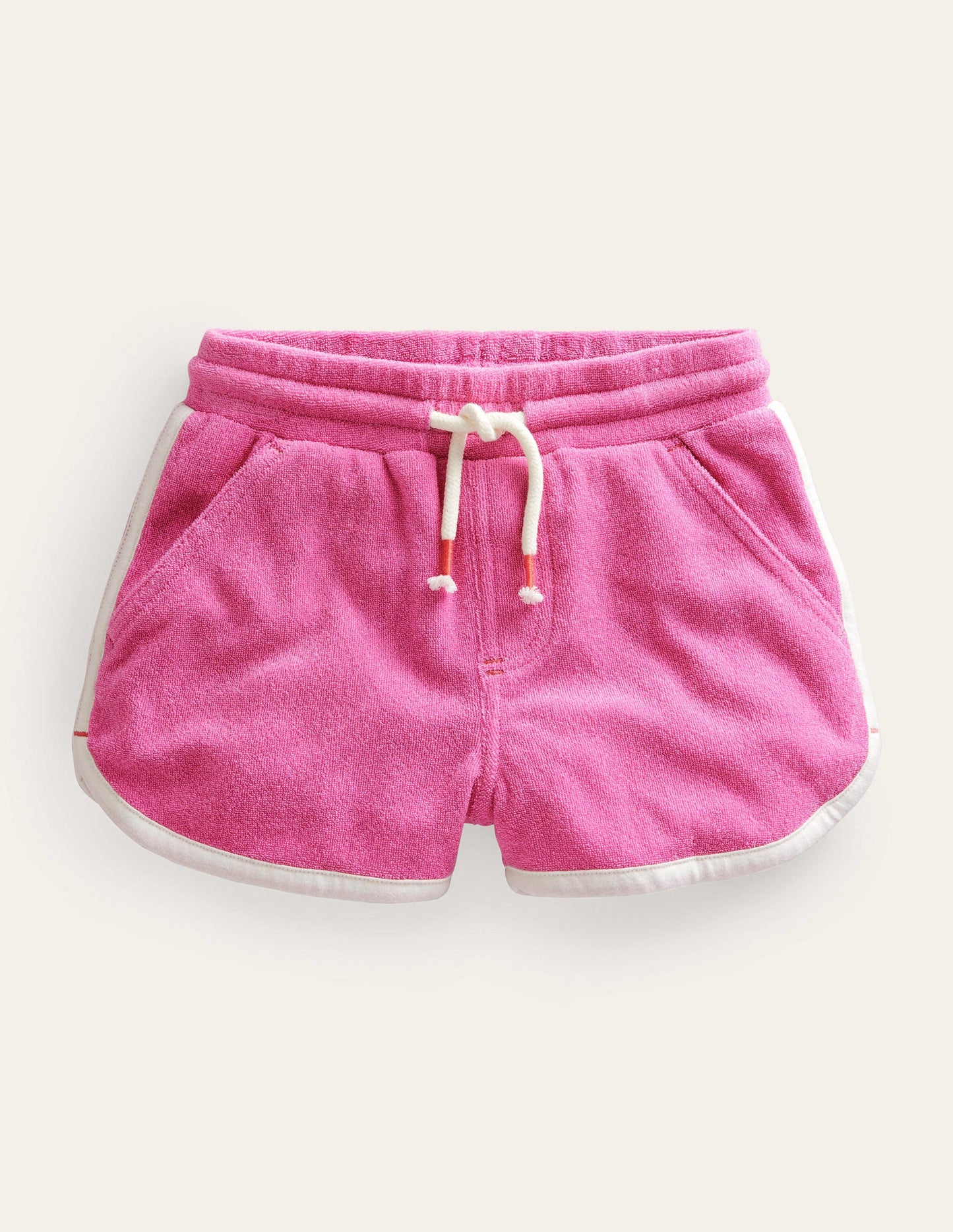 Retro Jersey Shorts-Bright Petal Pink