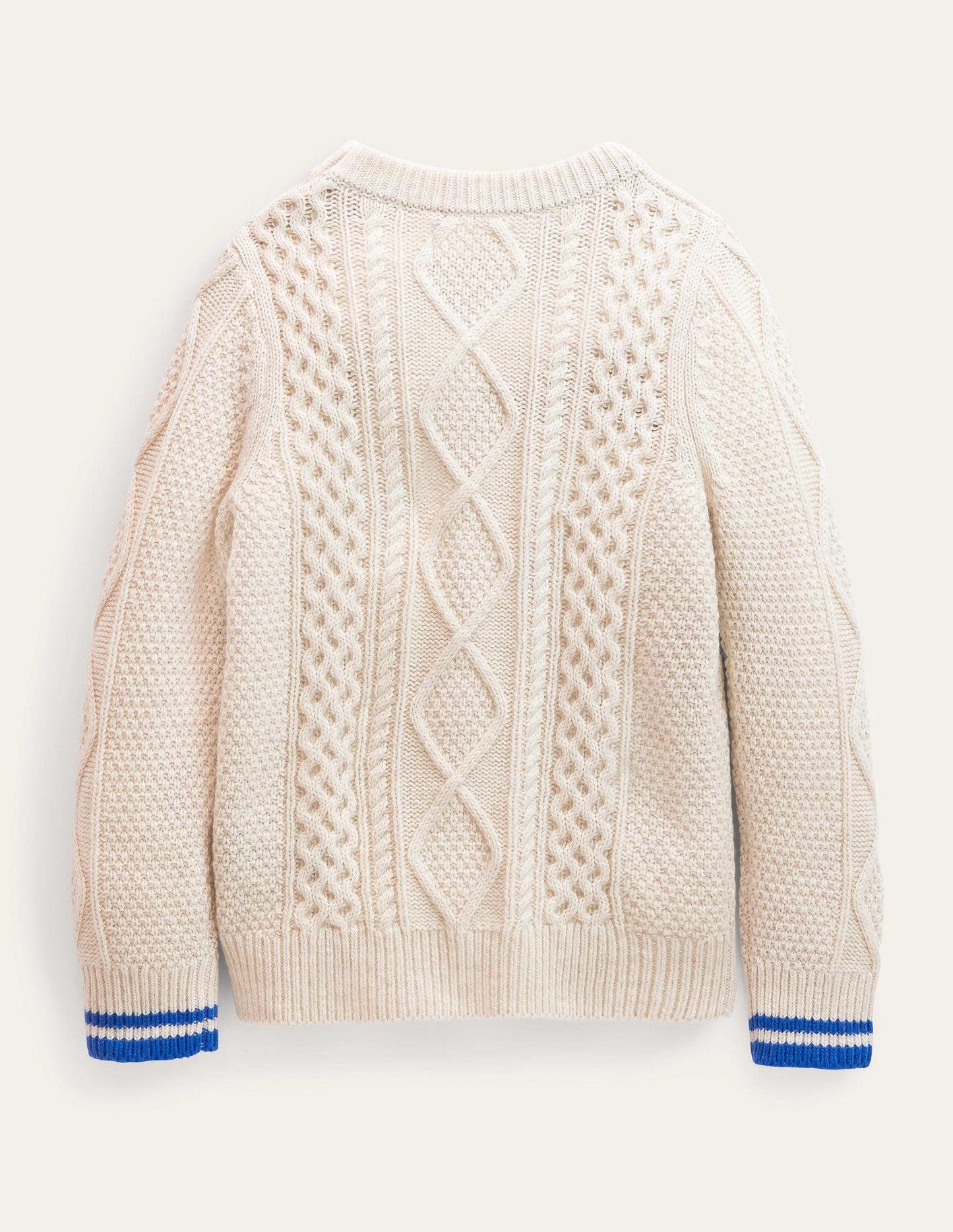 Cable Jumper-Ecru Marl