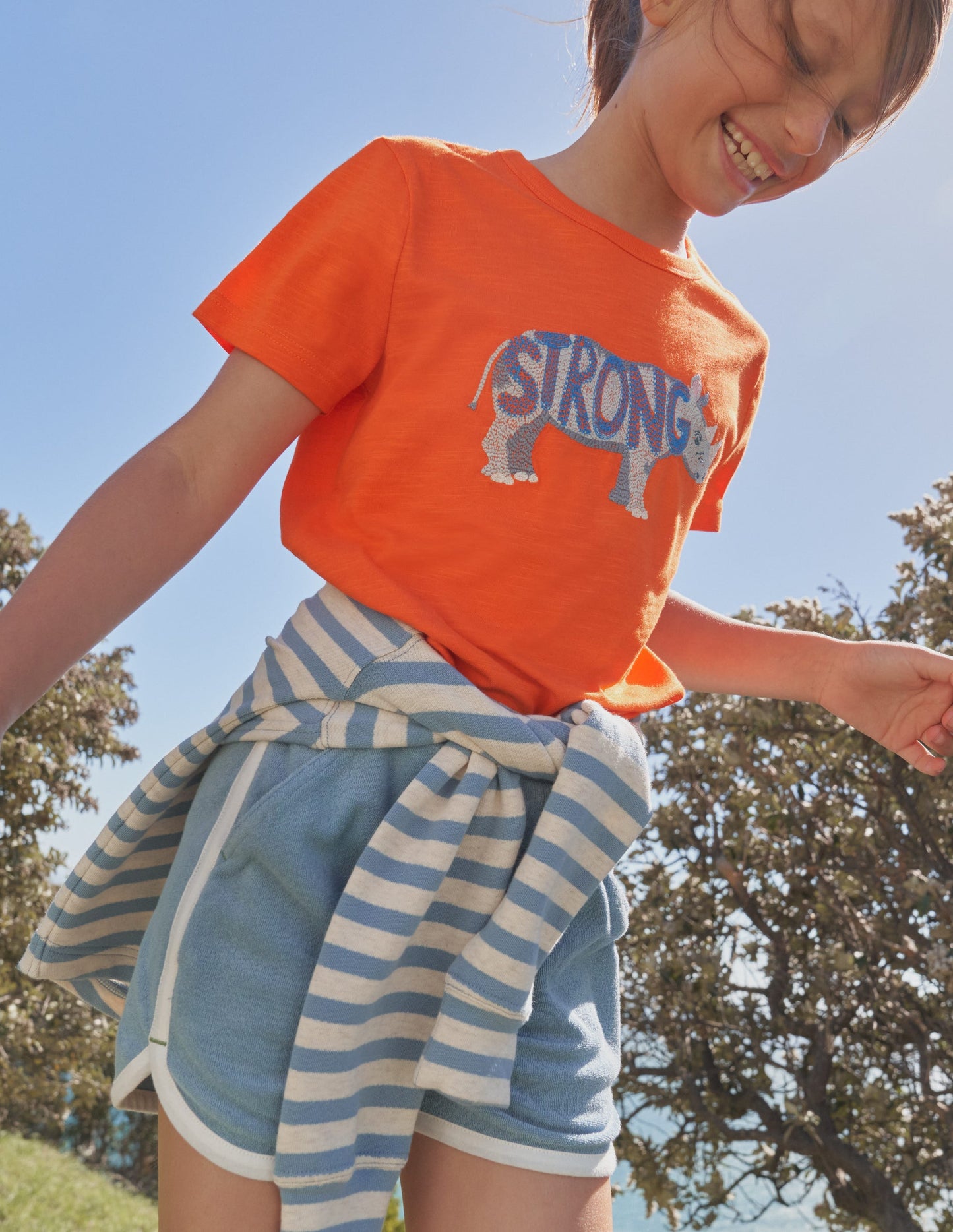 Retro Jersey Shorts-Pebble Blue