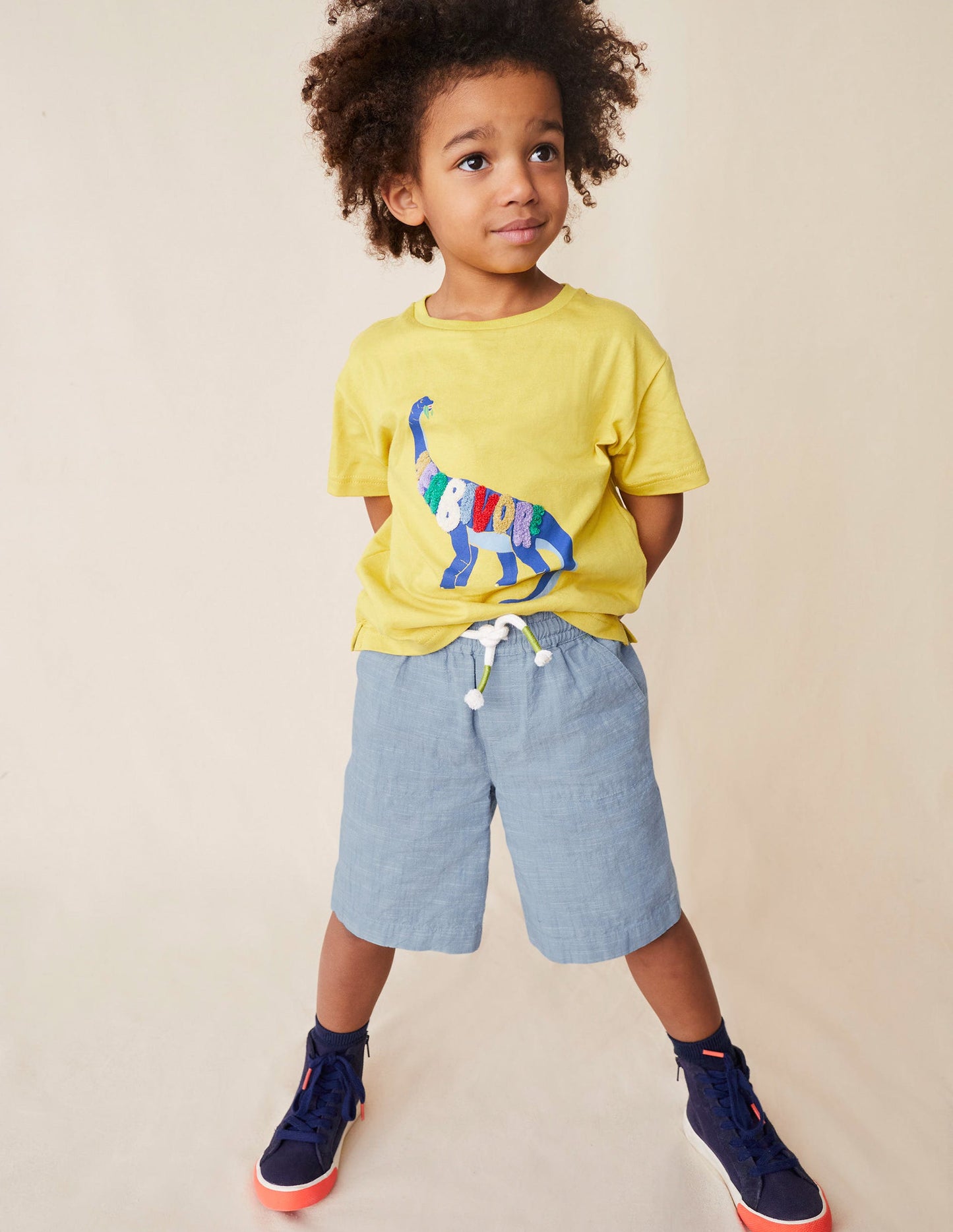 Cotton Baggies-Pebble Blue Chambray