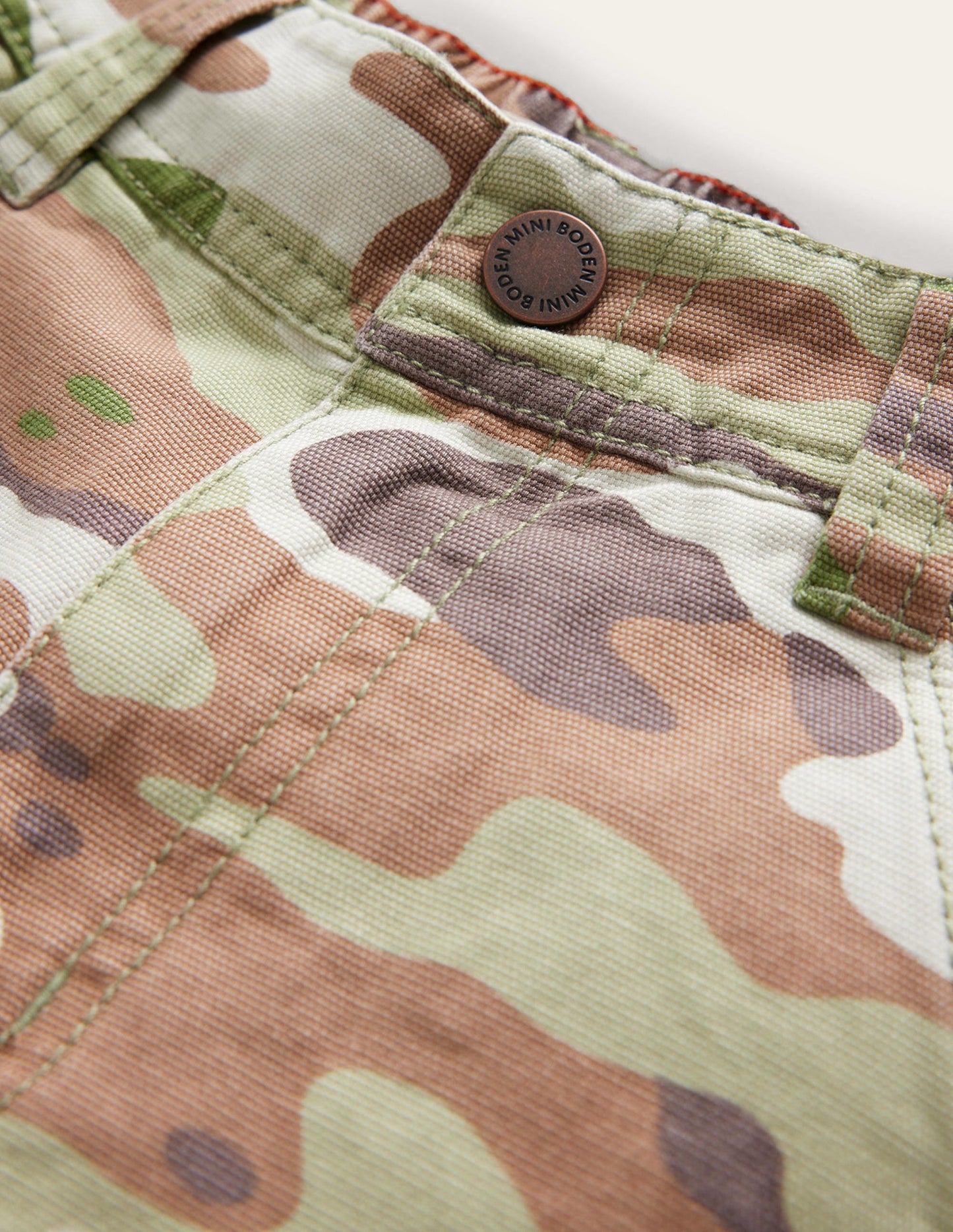 Canvas Trousers-Green Camo