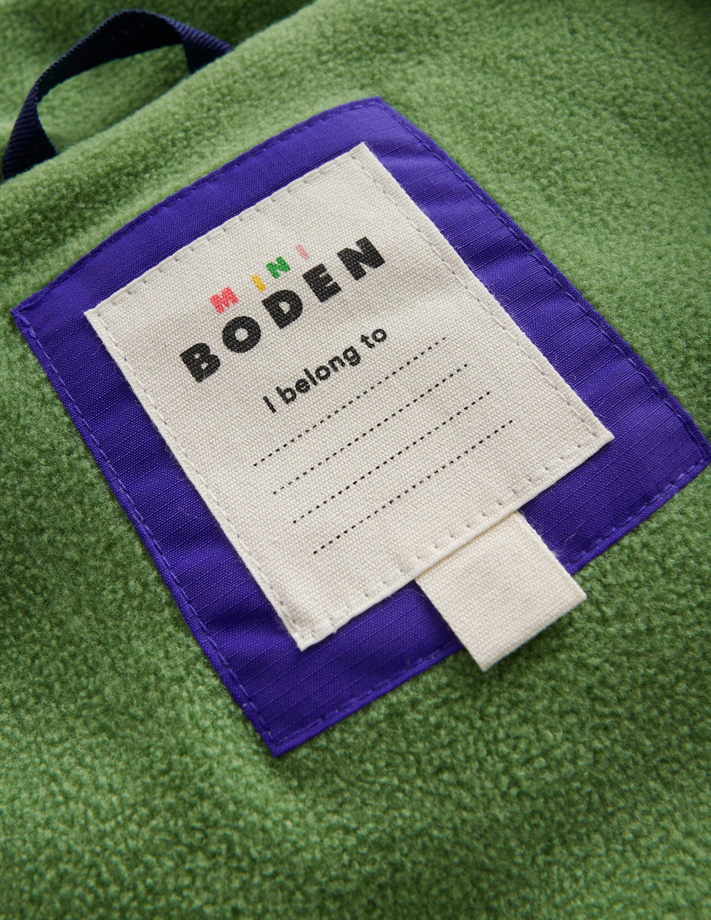 Fleece Lined Padded Coat-Bluing
