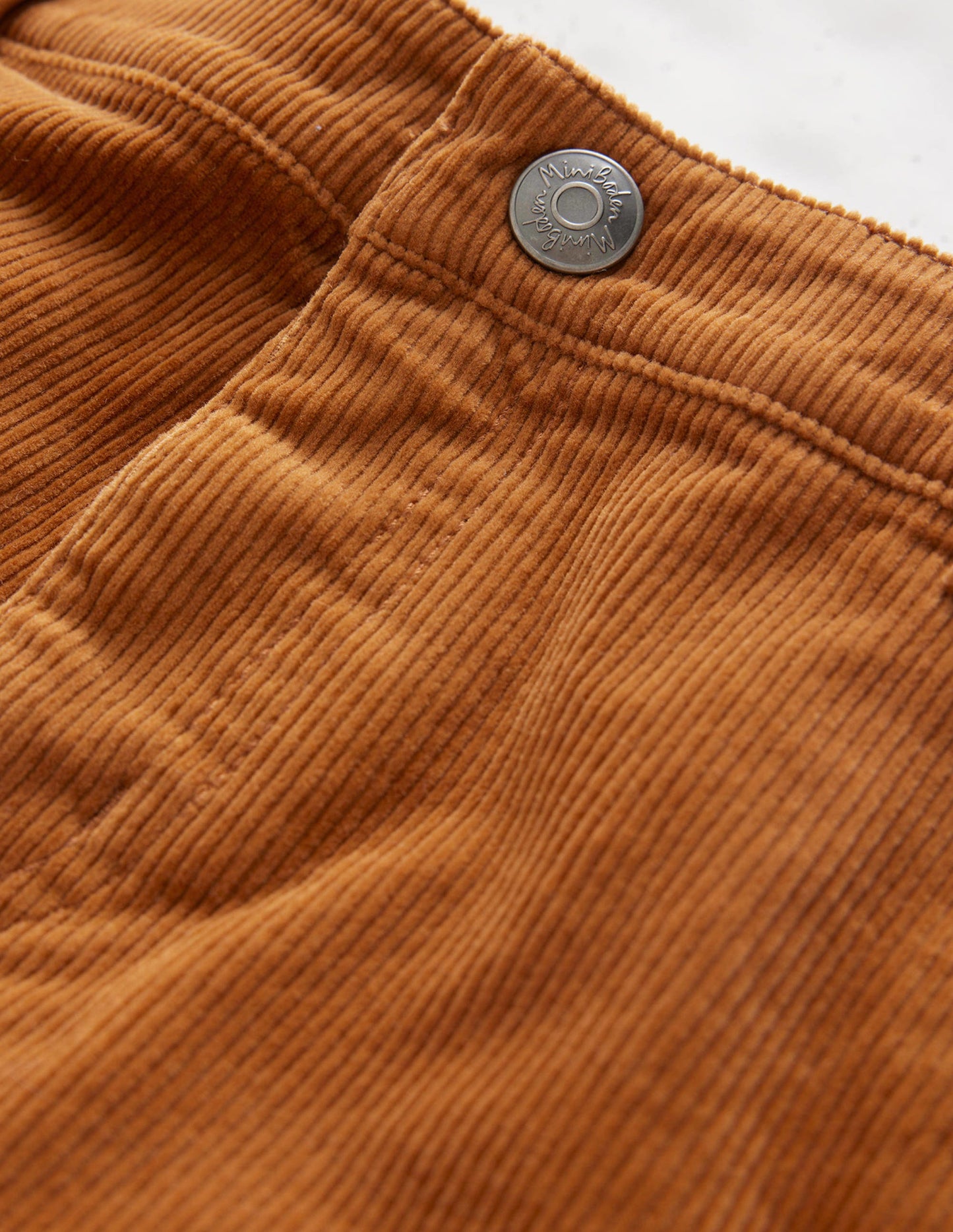 Straight Leg Cord Trousers-Butterscotch Brown