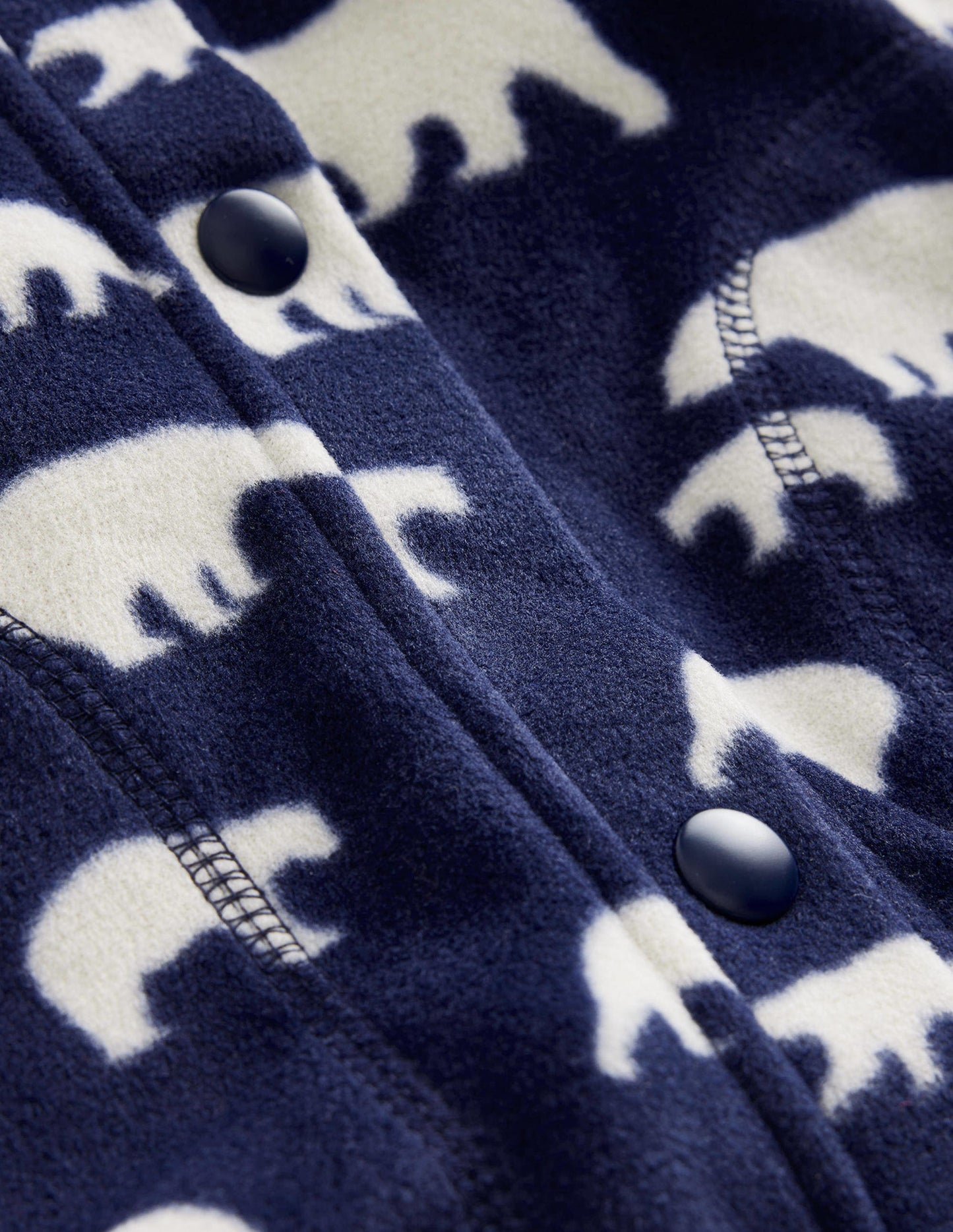 Cosy Fleece-Navy Polar Bears