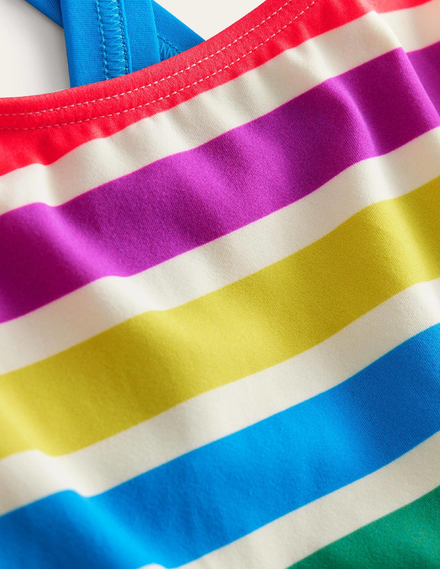 Cross Back Tankini Top-Day Tripping Stripe