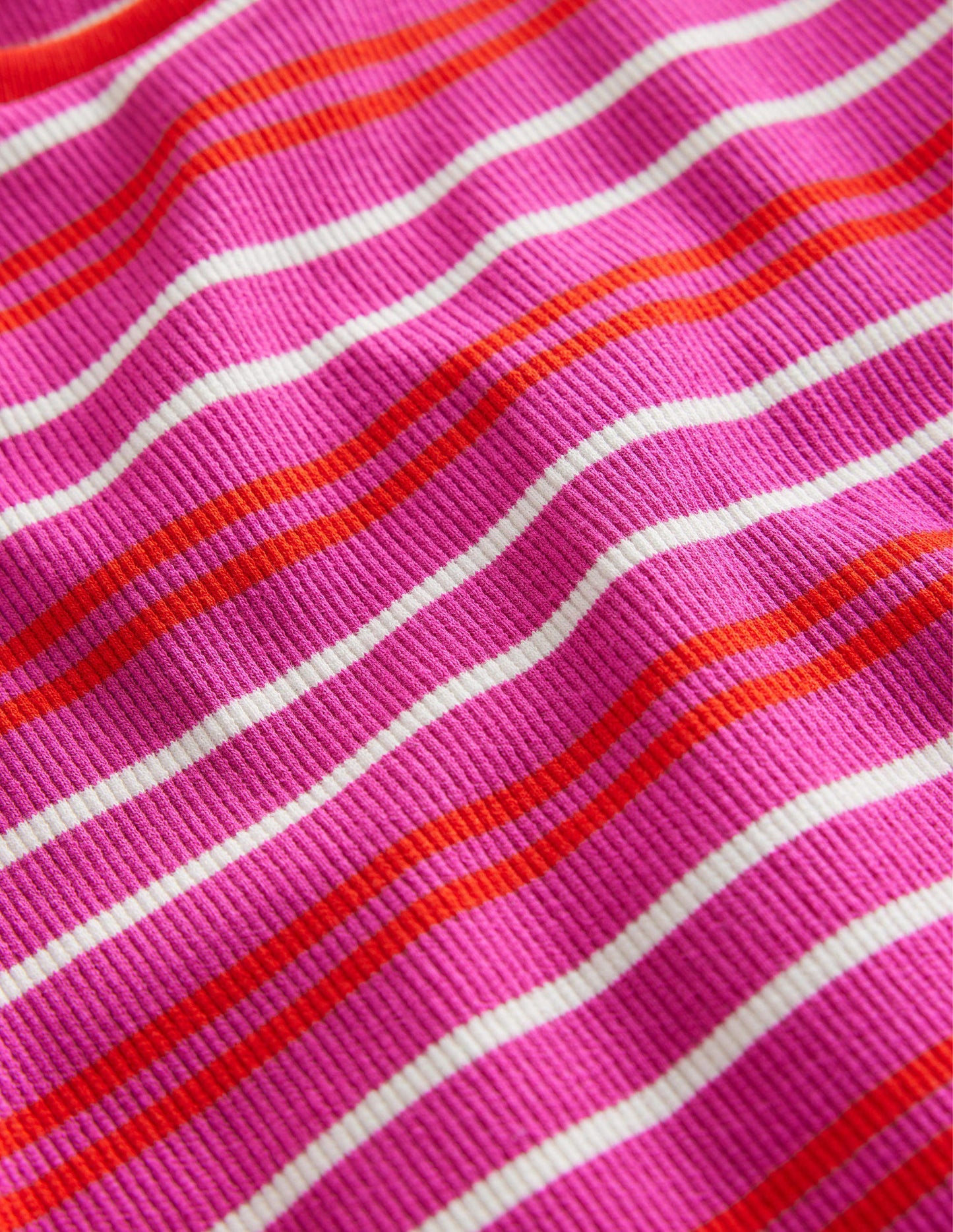 Cropped Long Sleeve T-shirt-Phlox Pink/Dahlia