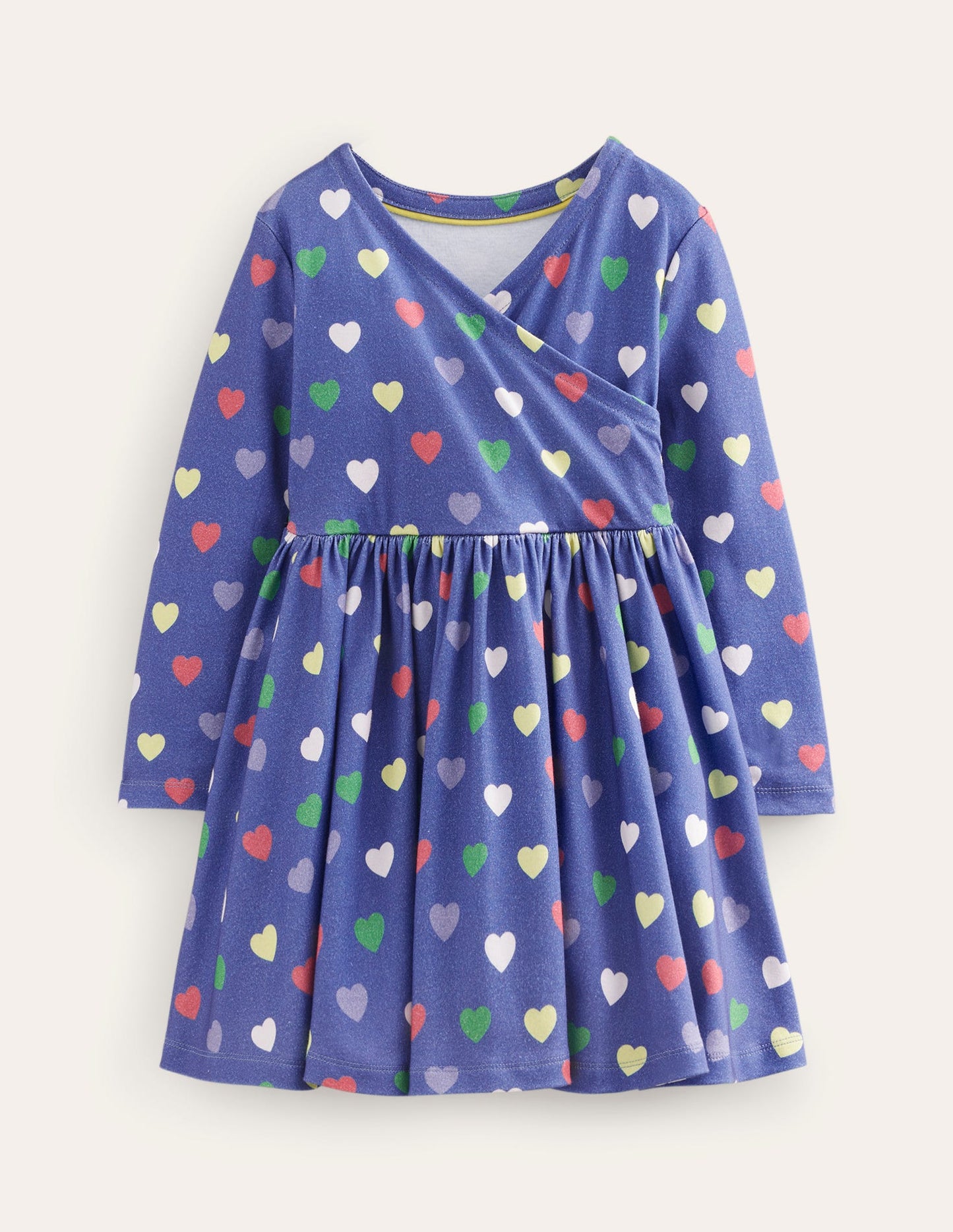 Twirly Ballerina Dress-College Navy Hearts