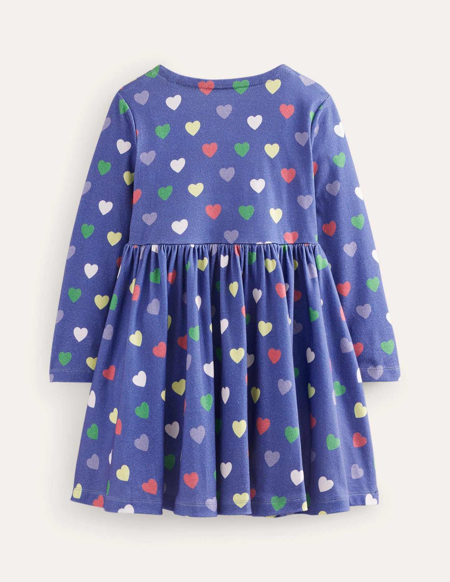 Twirly Ballerina Dress-College Navy Hearts