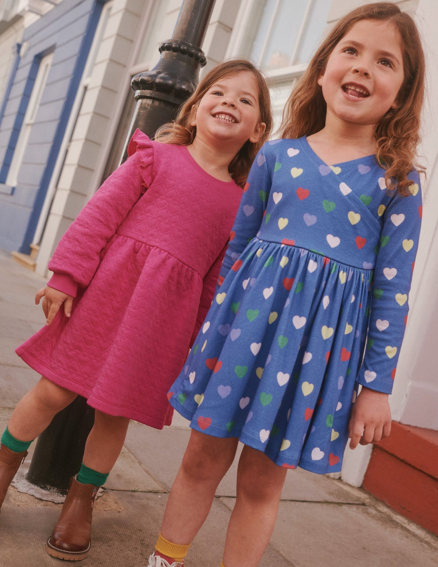 Twirly Ballerina Dress-College Navy Hearts