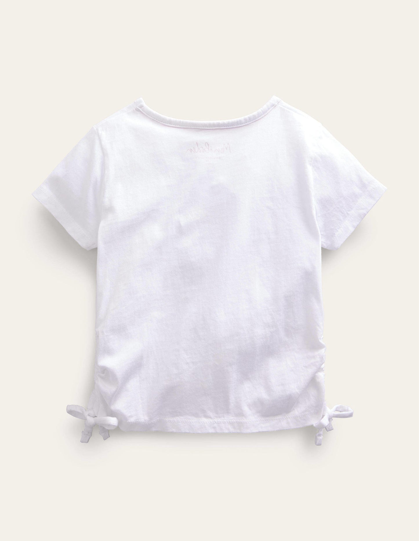 Ruched T-shirt-Sunshine White
