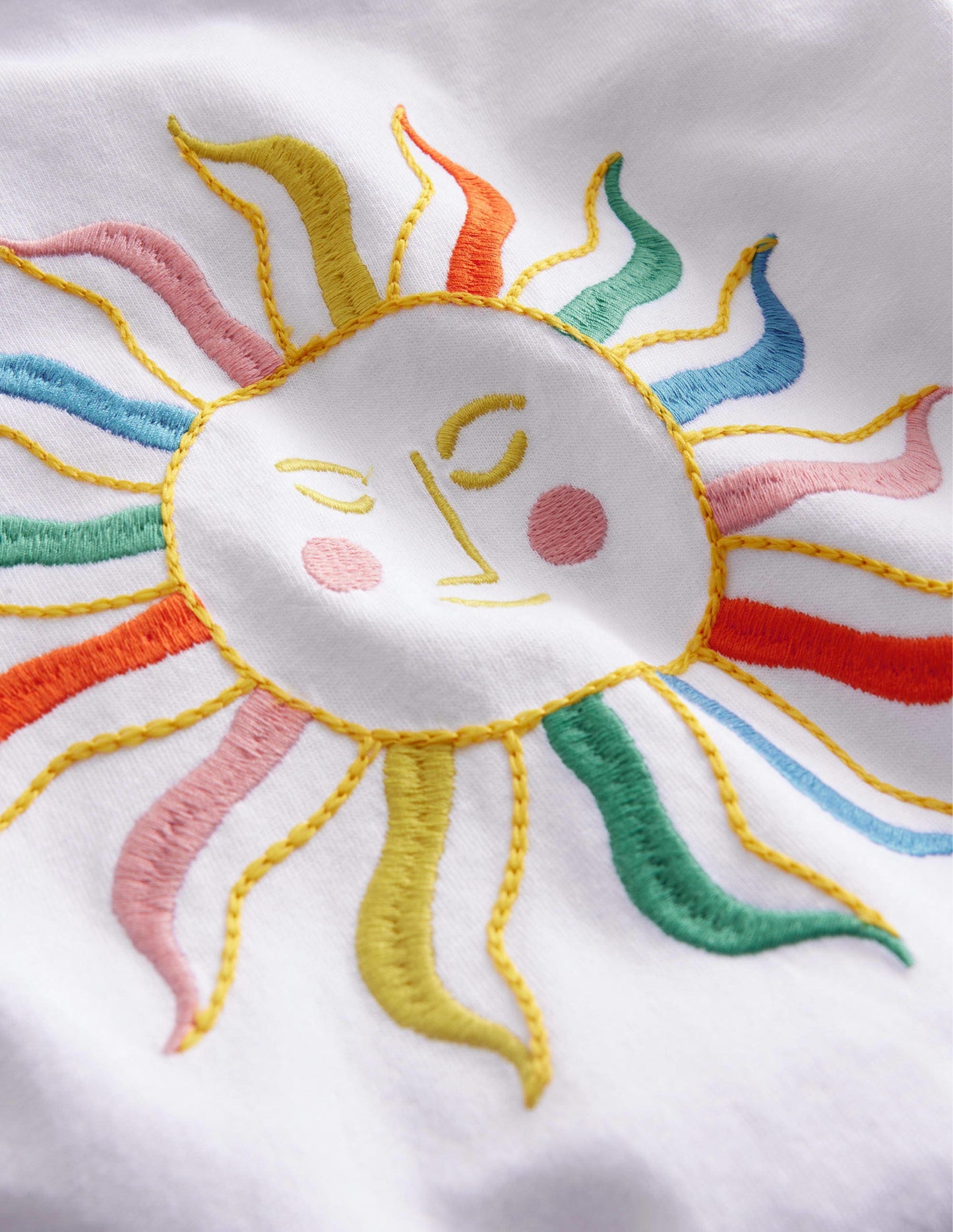 Ruched T-shirt-Sunshine White