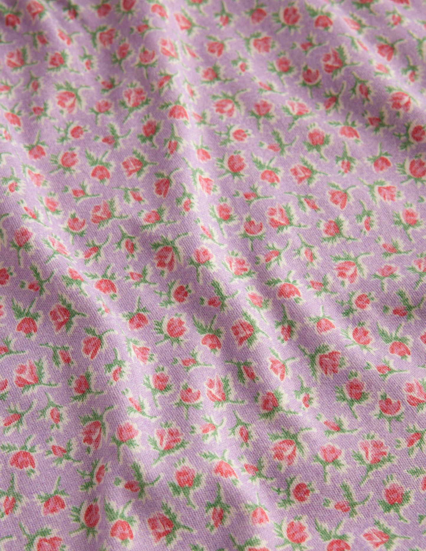 Printed Long-sleeved Nightie-Lilac Vintage Sprig