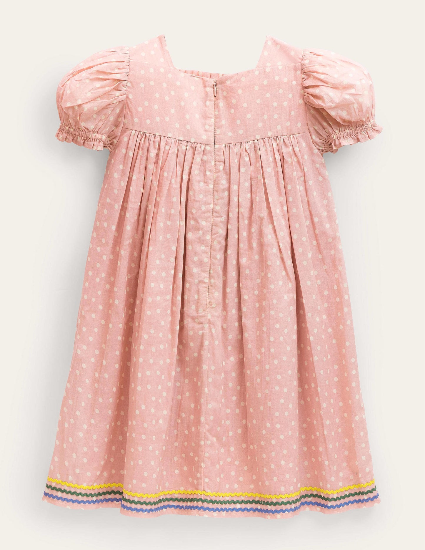 Embroidered Woven Dress-Boto Pink Spot Floral