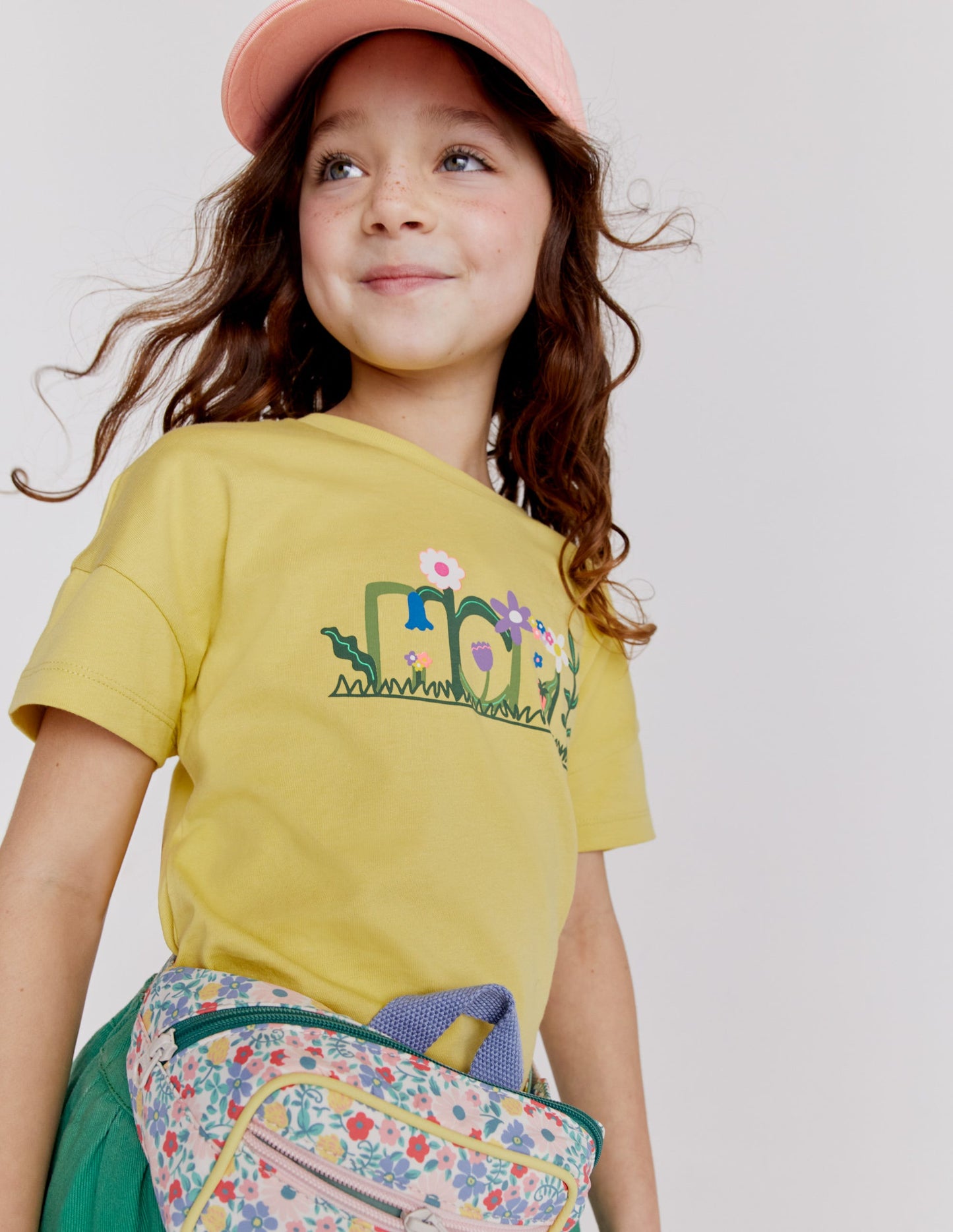 Printed Graphic T-shirt-Soft Lemon Hope