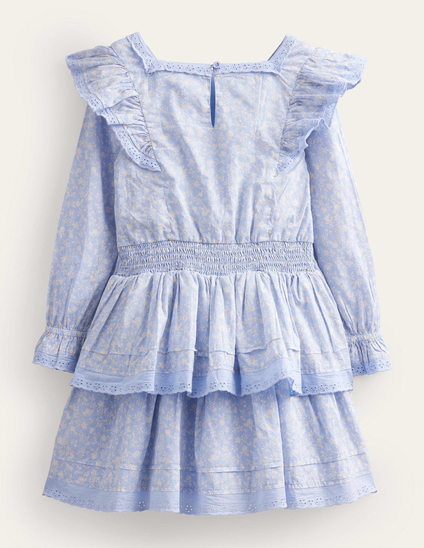 Woven Lace Dress-Brunnera Blue
