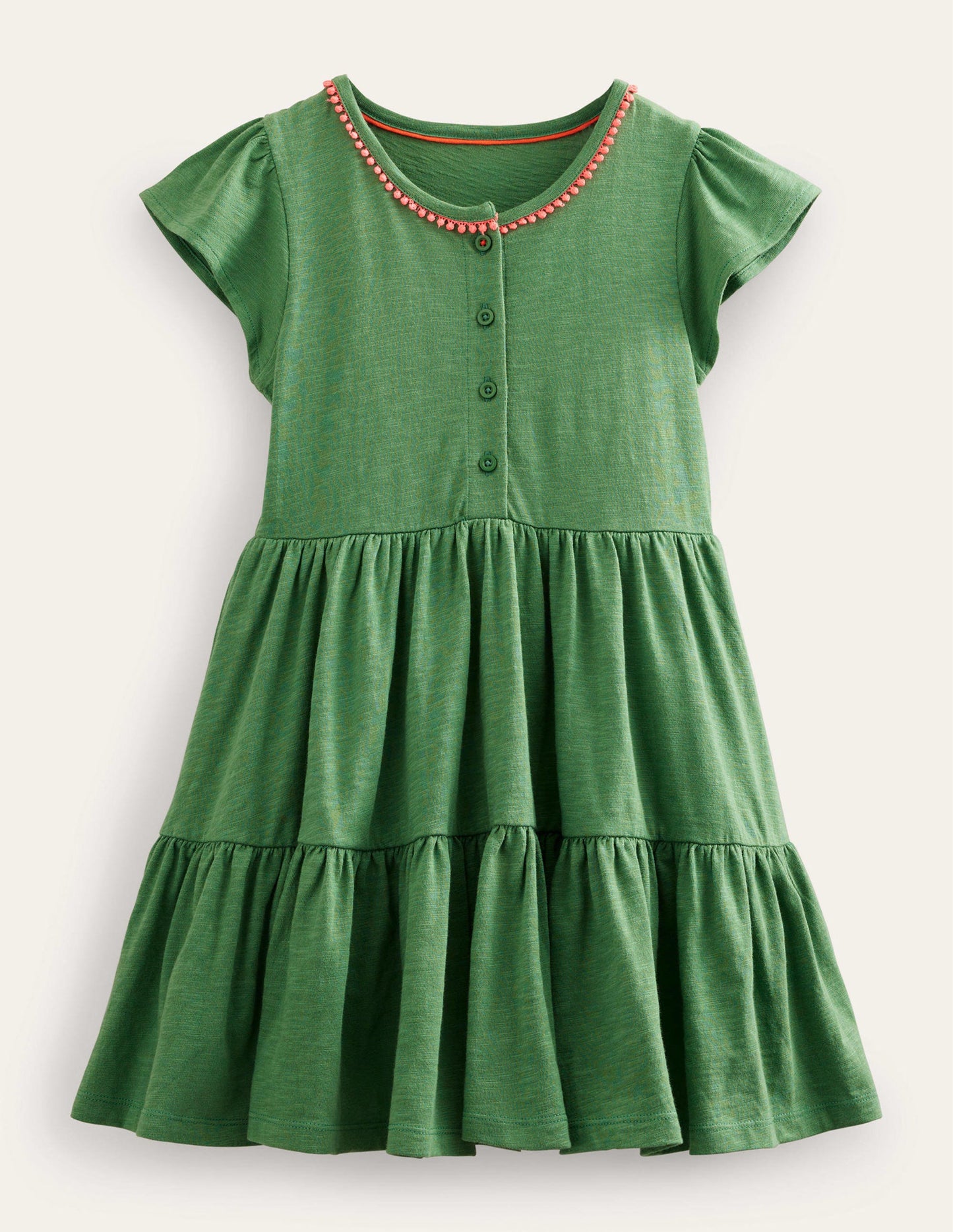 Jersey Twirly Dress-Safari Green
